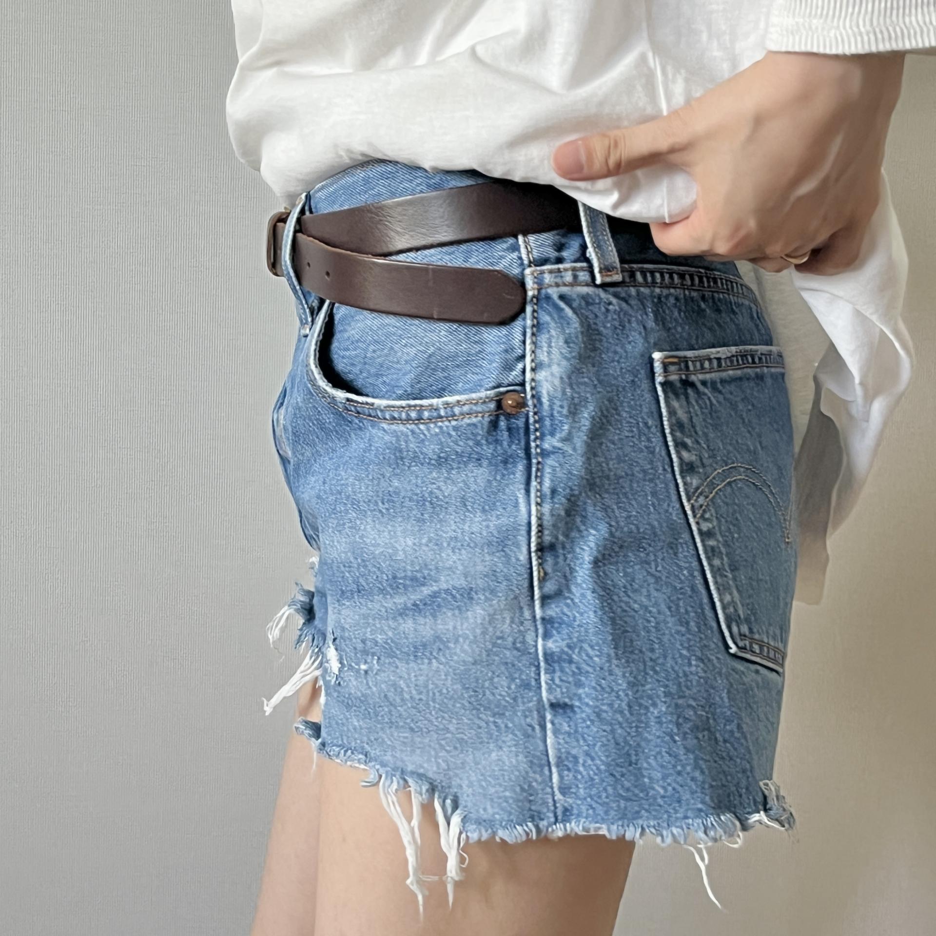 [ WOMAN ] LEVI'S 501 " Orange tap " Denim shorts ( Made in U.S.A )