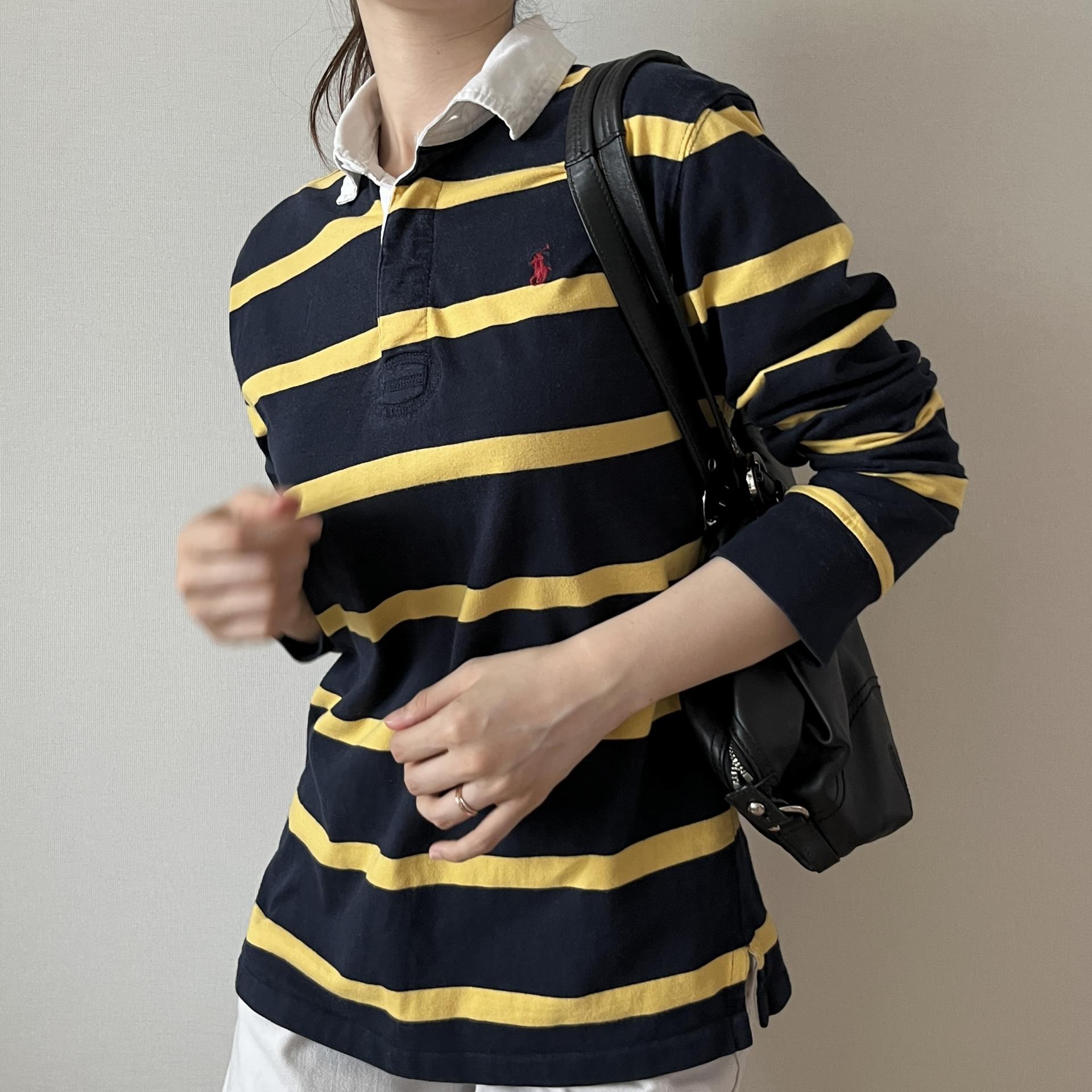 [ WOMAN ] Polo Ralph Lauren Stripe Rugby PK Shirt