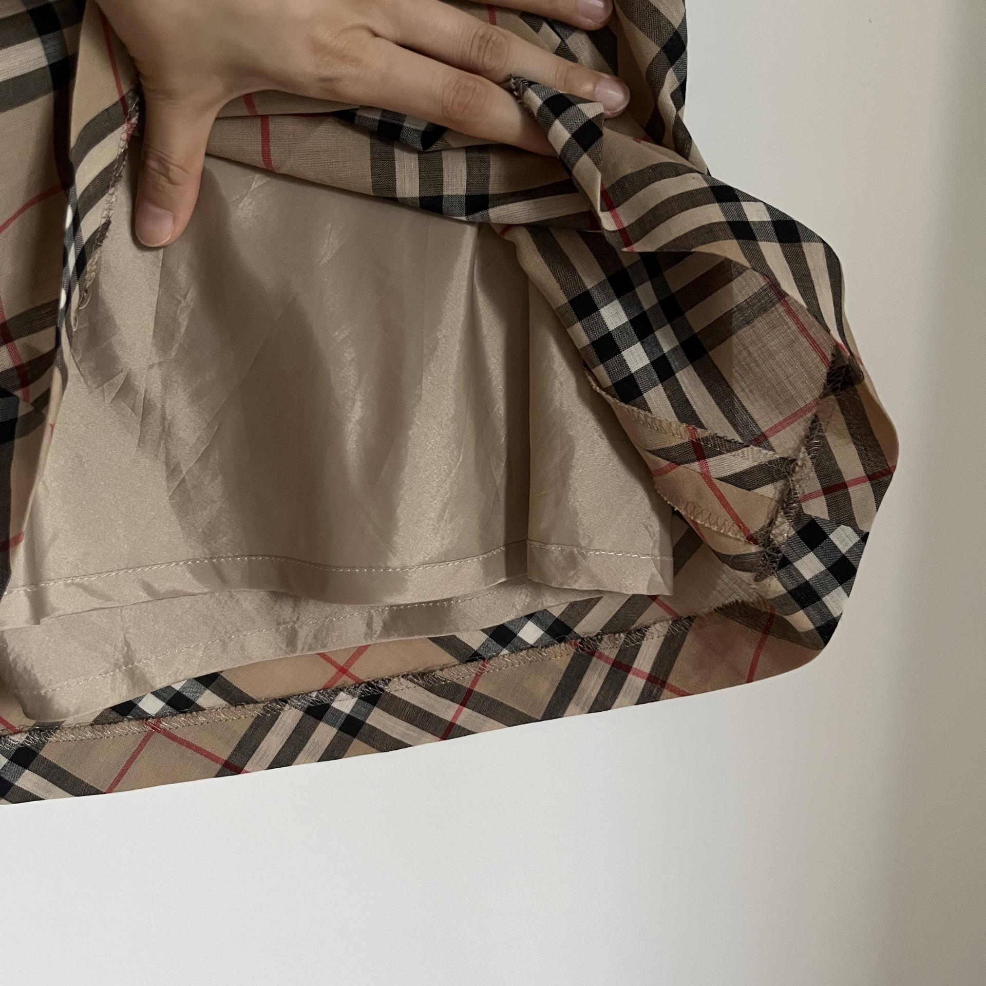 Burberry Blue Label Nova Check A-Line Skirt
