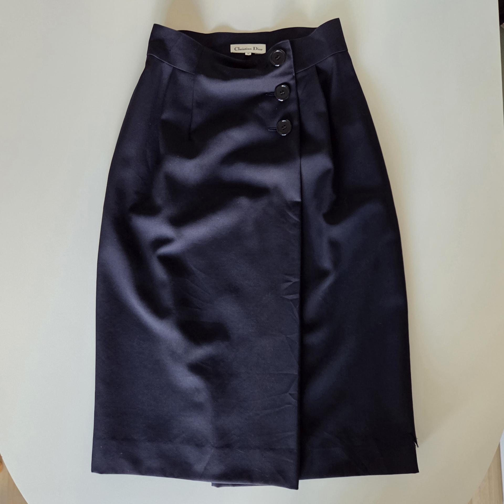 [ WOMAN ] CHRISTIAN DIOR 90's Side Button Skirt