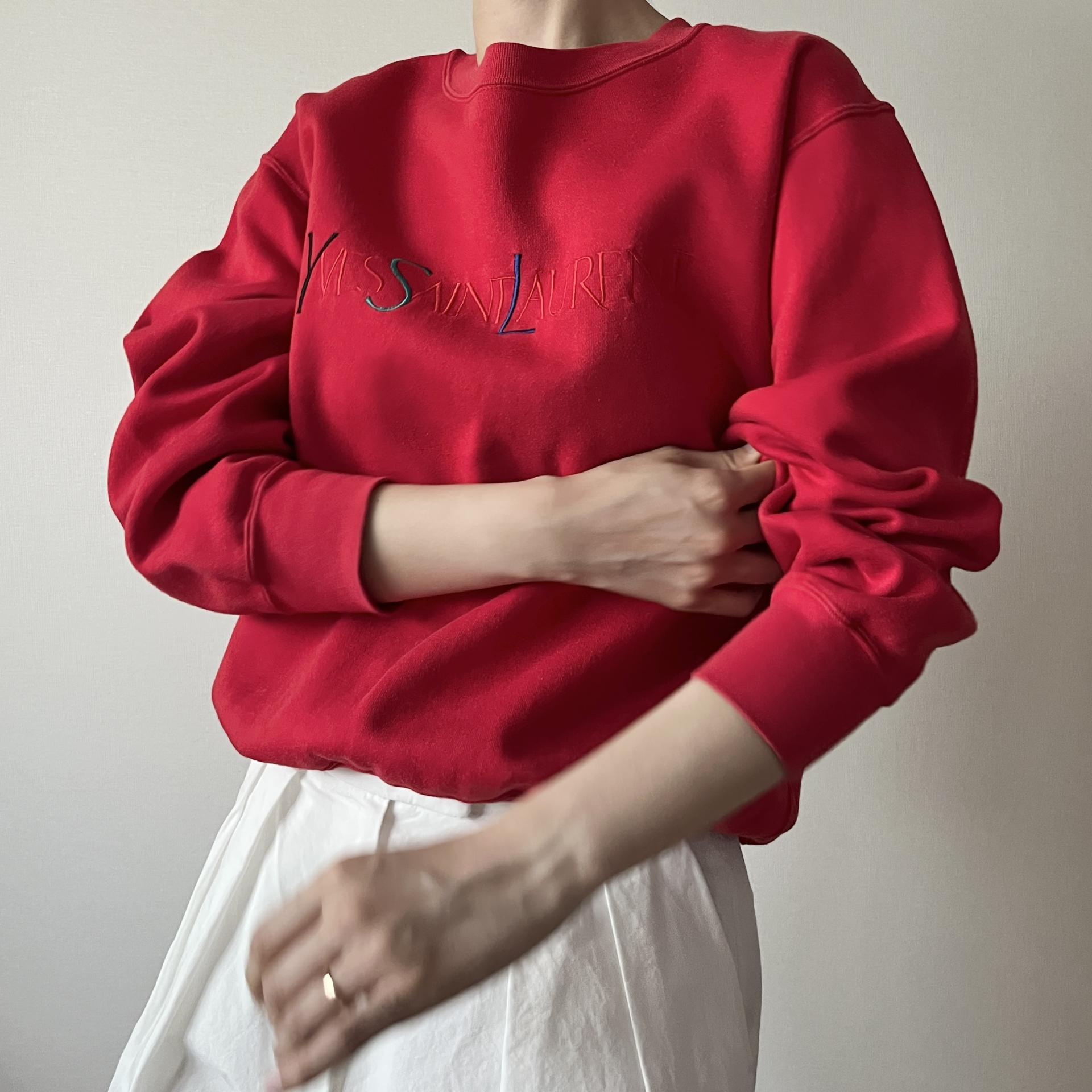 [ WOMAN ] Yves Saint Laurent 90s Old School Sweatshirt
