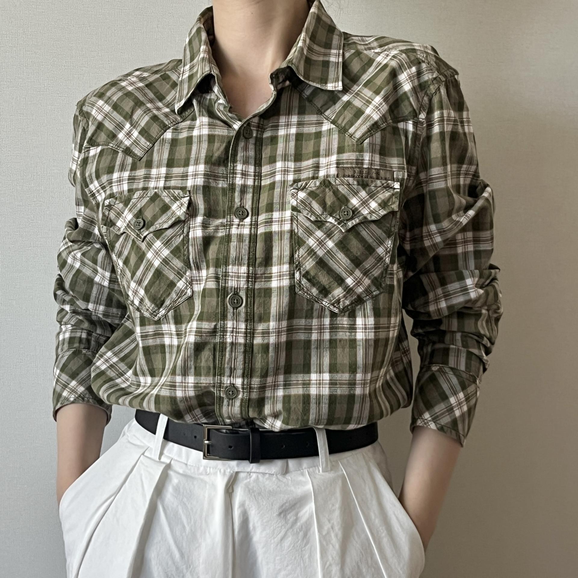 [ WOMAN ] Diesel Western Check Shirt