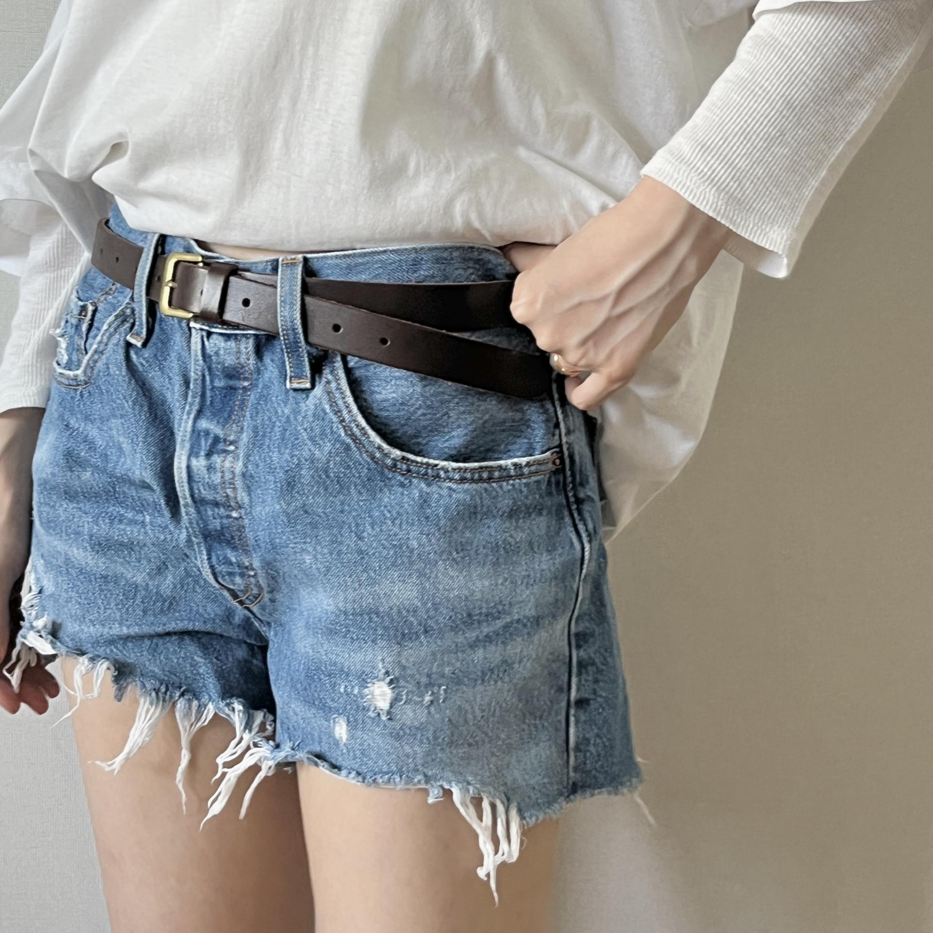[ WOMAN ] LEVI'S 501 " Orange tap " Denim shorts ( Made in U.S.A )