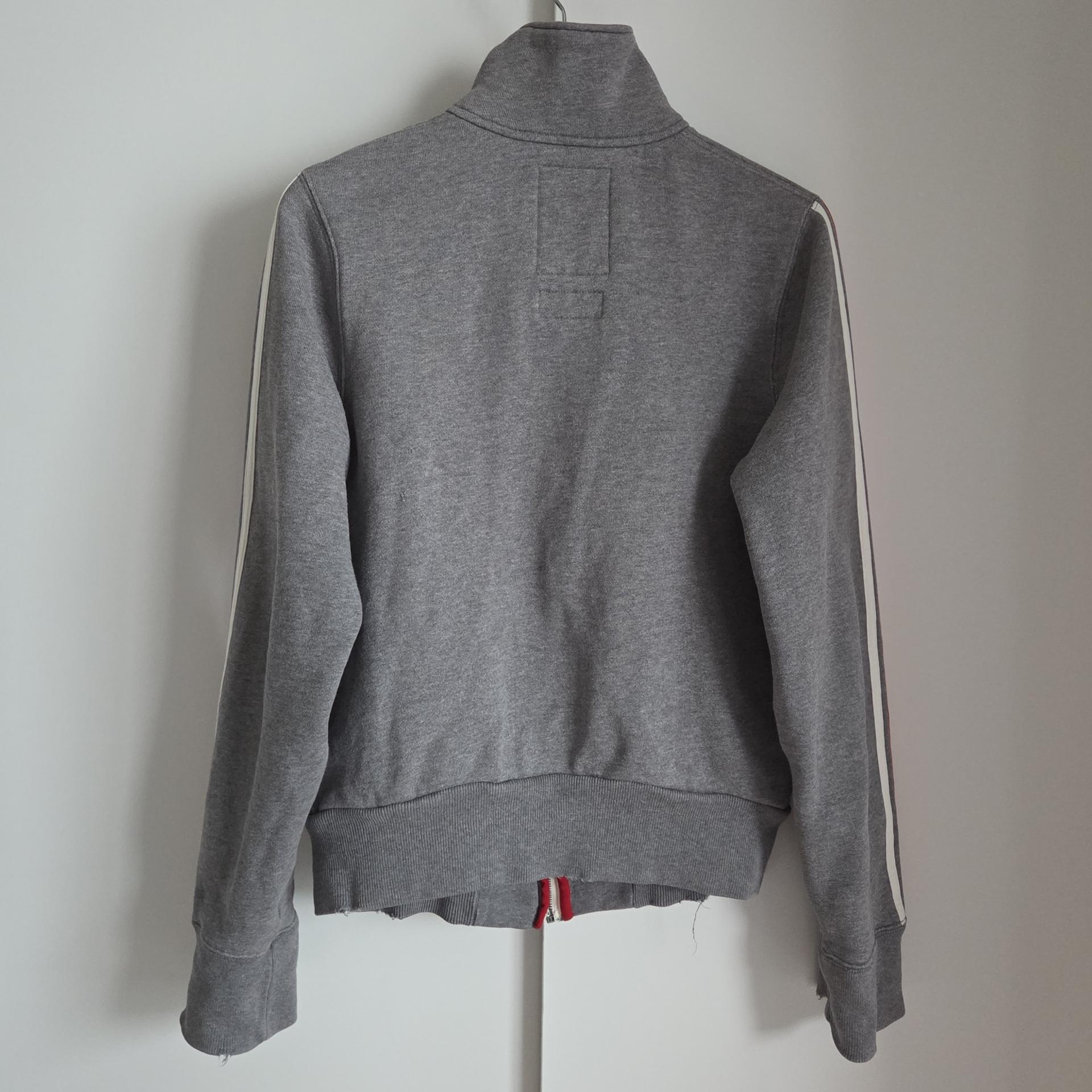 Abercrombie & Fitch Embroidered High-Neck Track Zip-Up Sweatshirt
