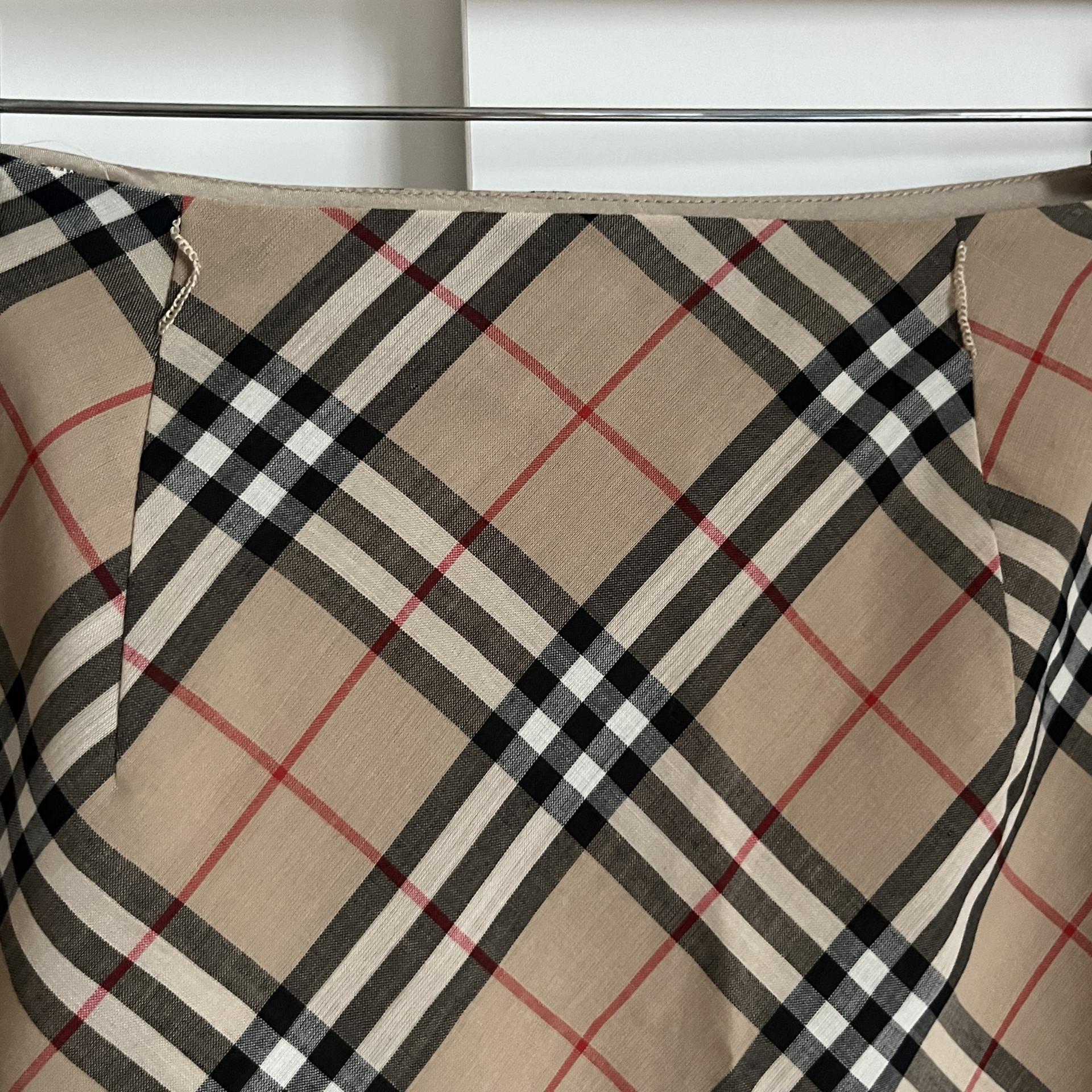 Burberry Blue Label Nova Check A-Line Skirt