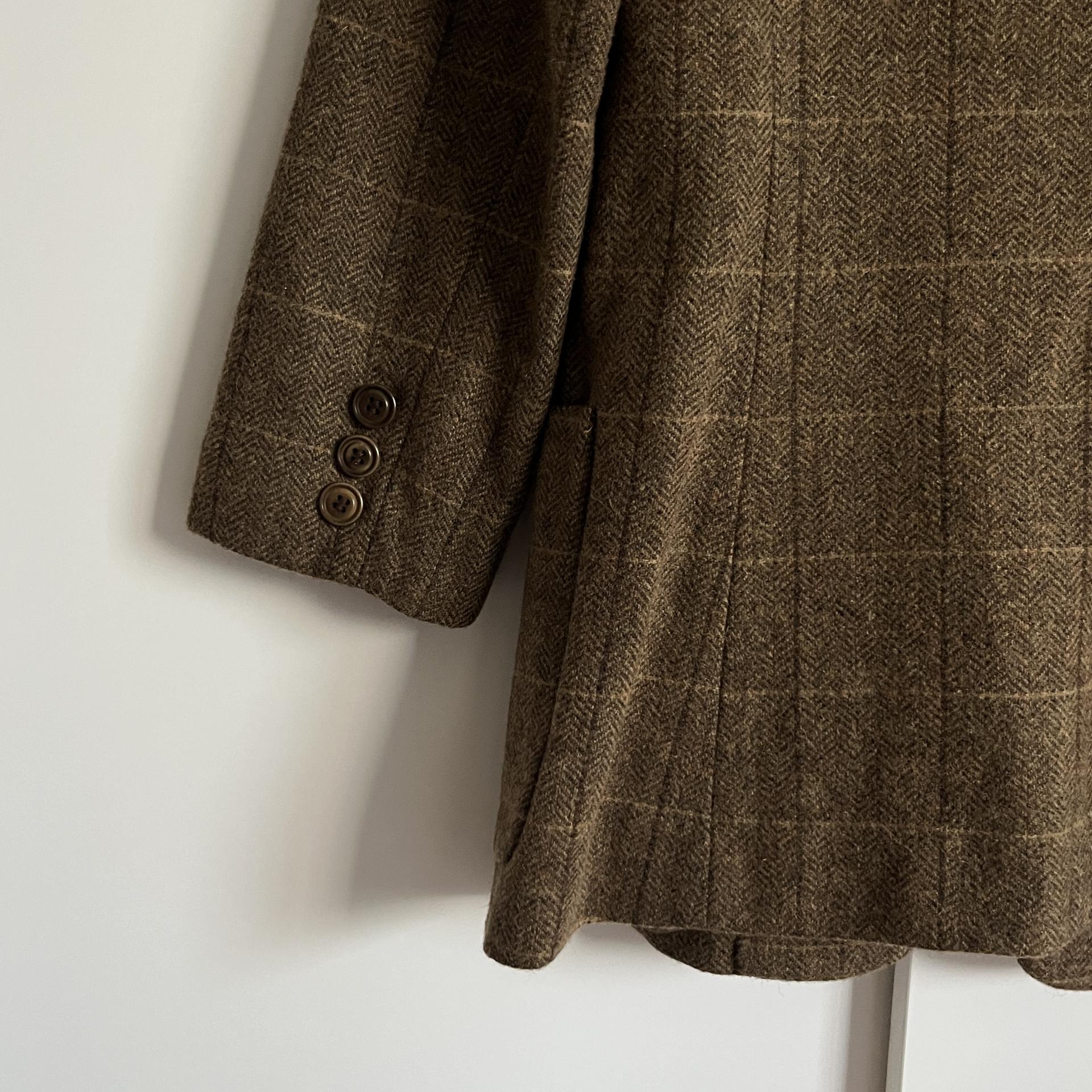 [ WOMAN ] DKNY Classic Check Wool 9부 Jacket