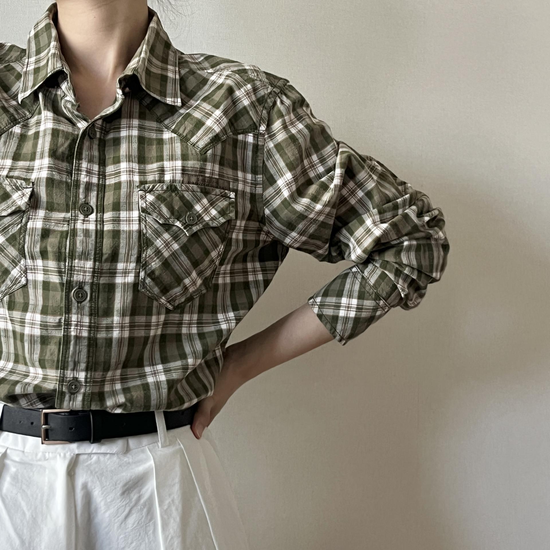 [ WOMAN ] Diesel Western Check Shirt