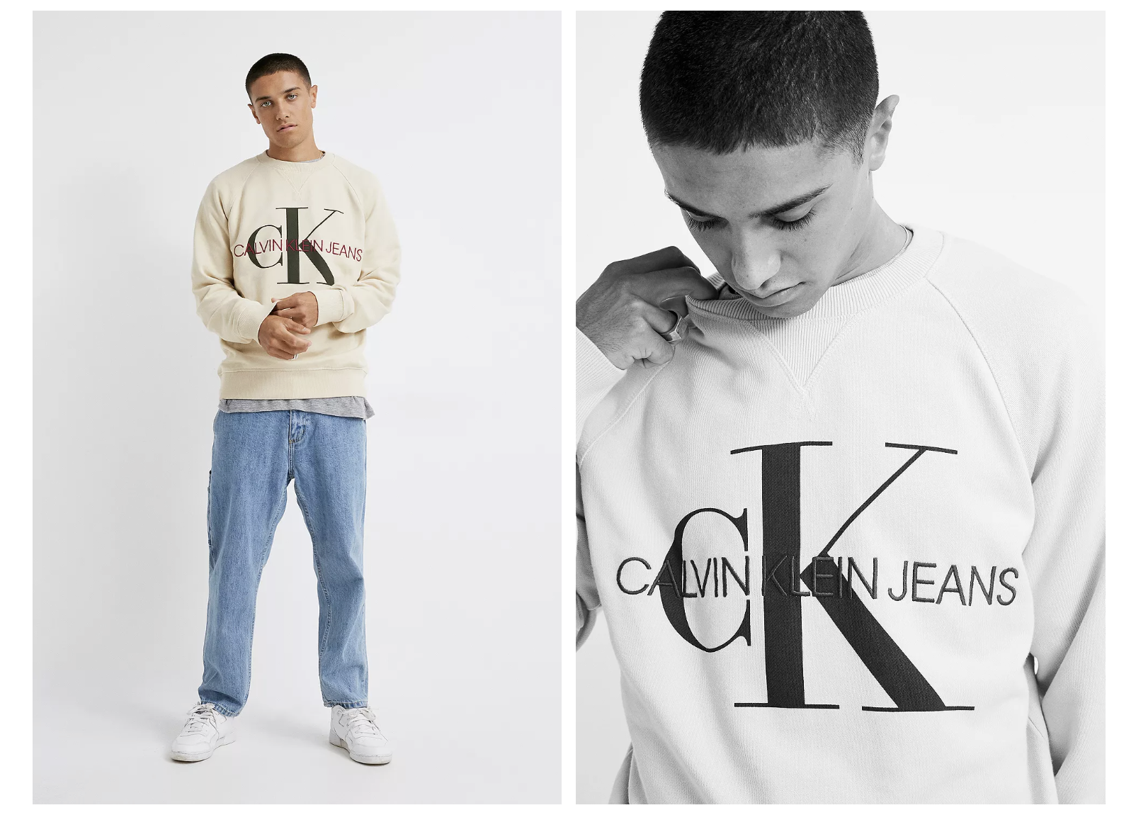 [ WOMAN ] Calvin Klein Jeans Big Logo Sweatshirt