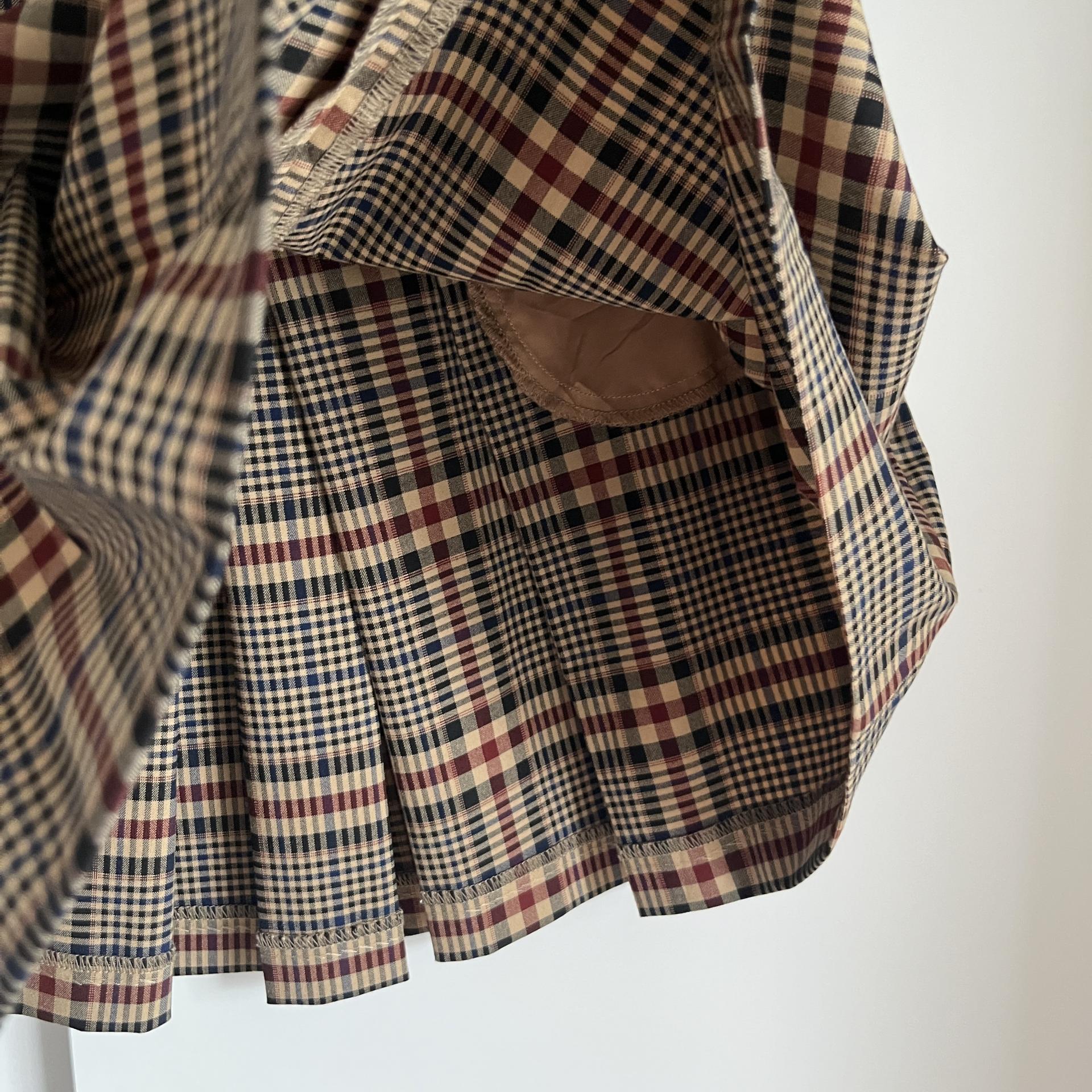 [ WOMAN ] MAX&CO Pleated Check Skirt