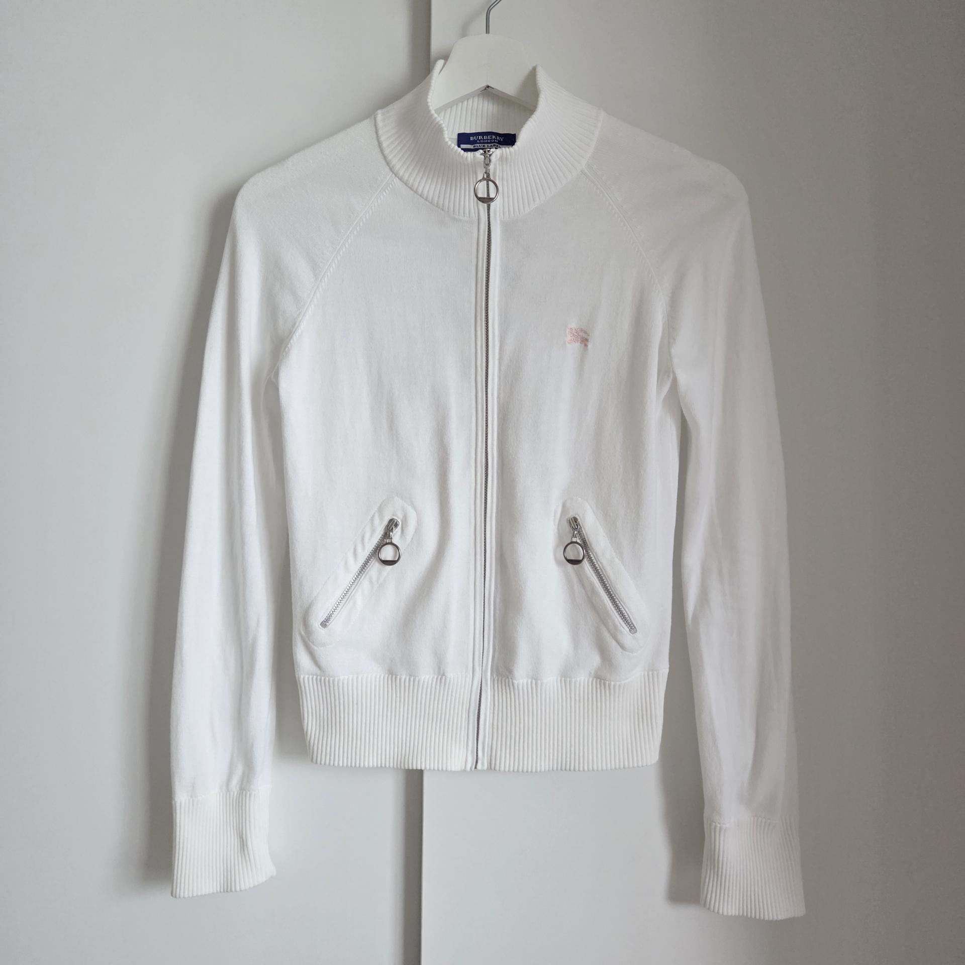 [ WOMAN ] Burberry Blue Label High-Neck Zip-Up Knit Cardigan