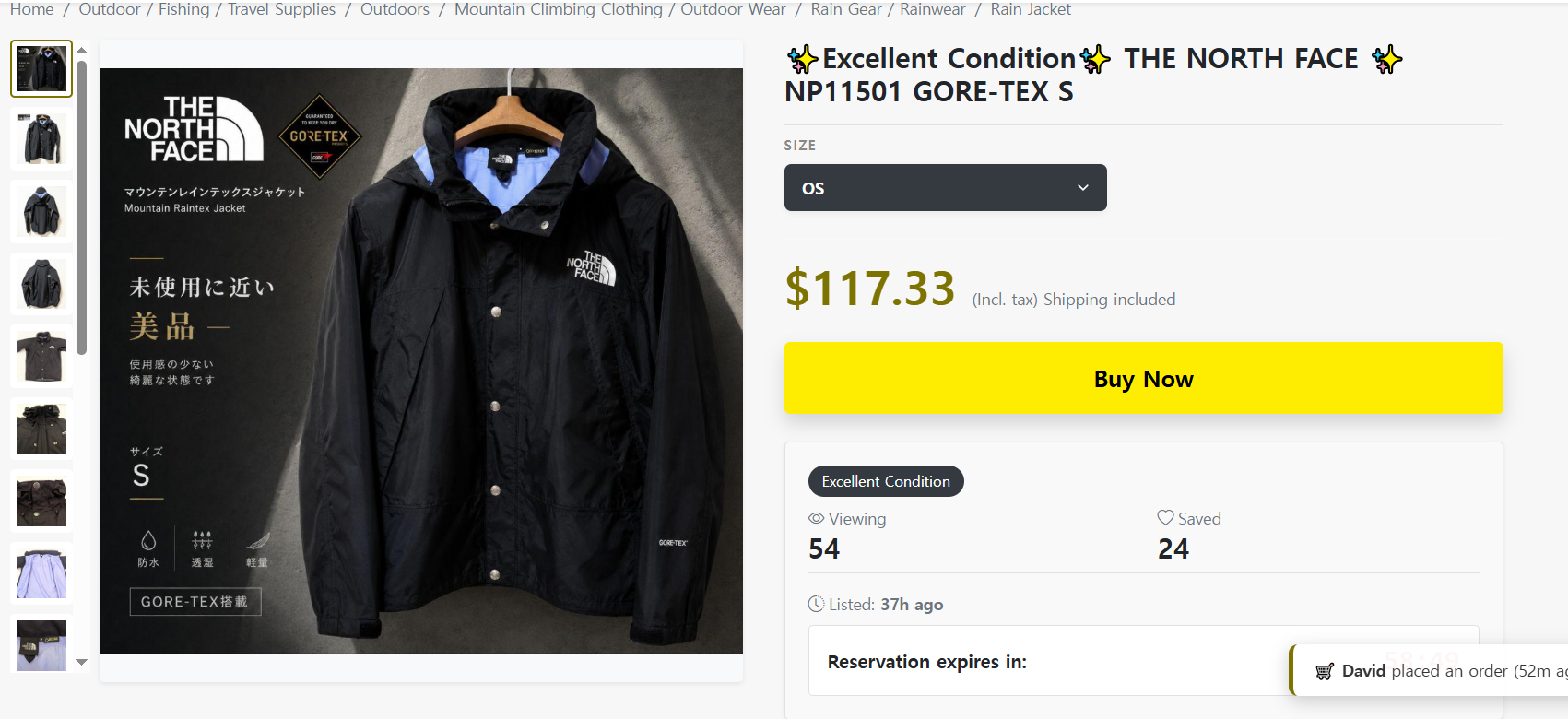 [ WOMAN ] The North Face Gore-Tex Mountain Jacket