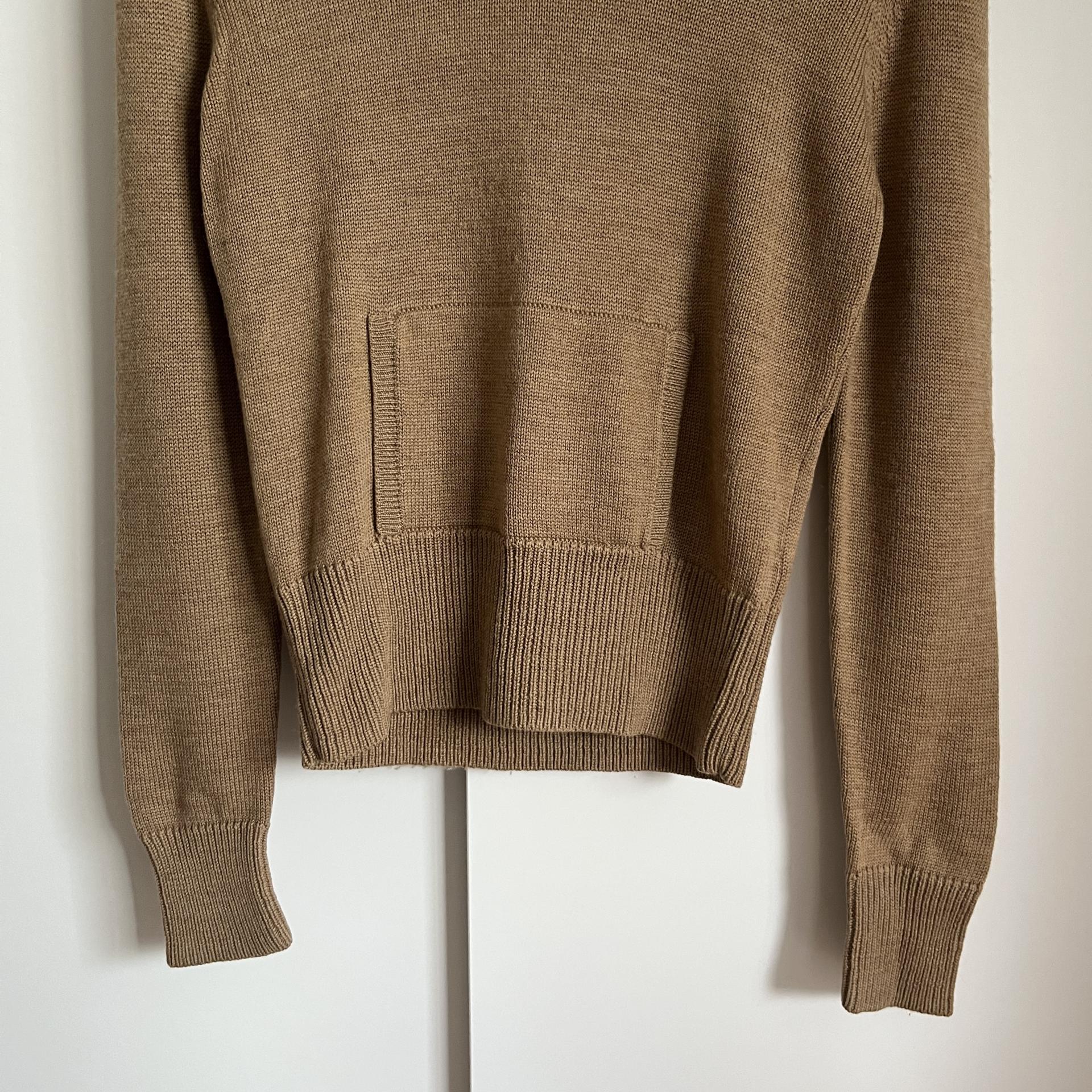 Polo Ralph Lauren Shawl Collar Kangaroo Pocket Wool Knit Sweater