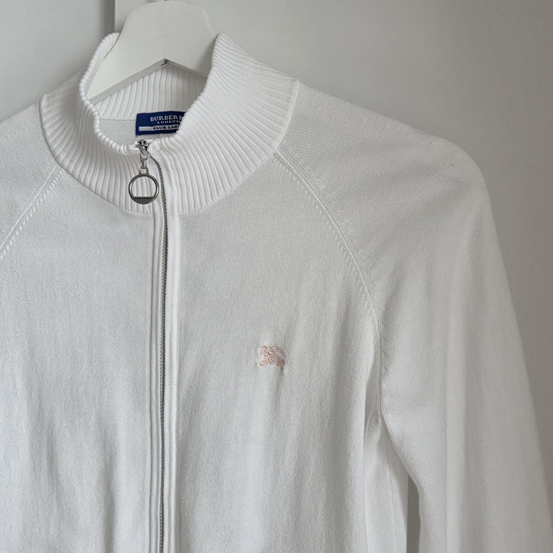 [ WOMAN ] Burberry Blue Label High-Neck Zip-Up Knit Cardigan