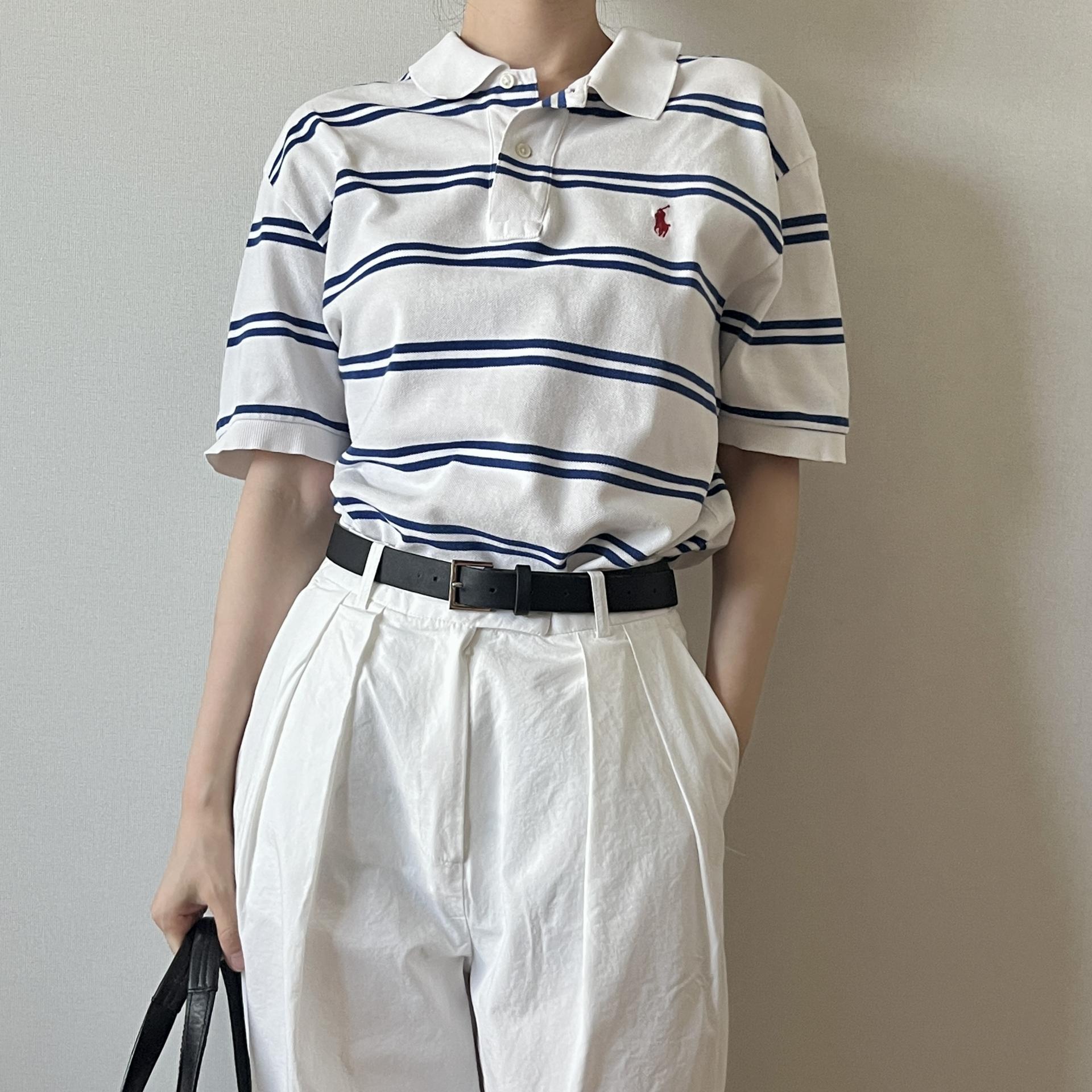 [ WOMAN ] Polo Ralph Lauren Stripe PK Shirt