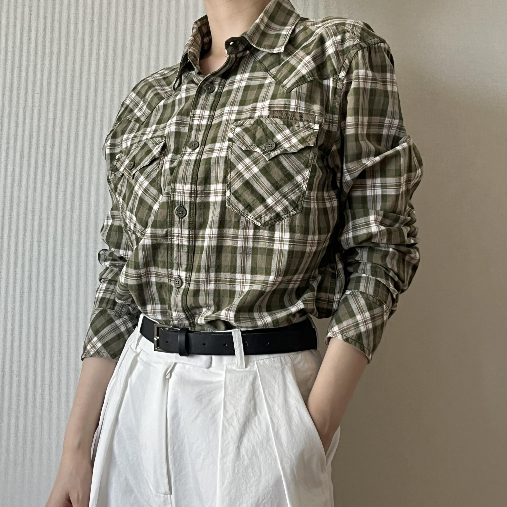 [ WOMAN ] Diesel Western Check Shirt