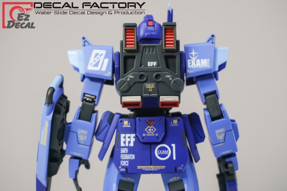 [HG] RX79BD1 Blue Destiny Unit 1 Decal Factory Art Work