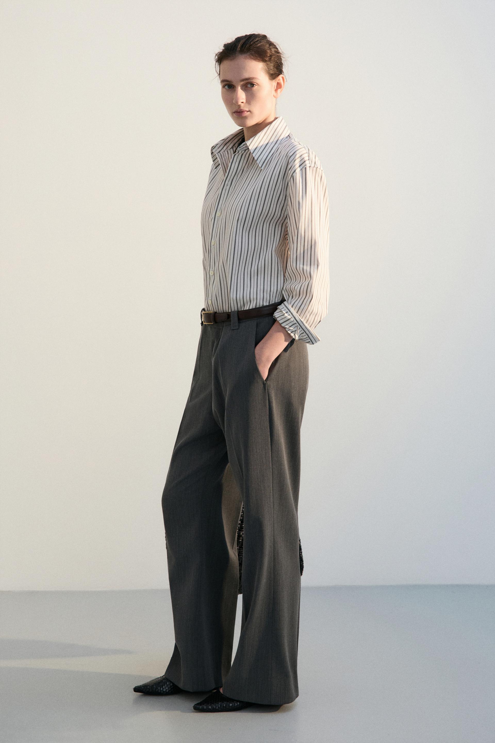 PASCAL STRIPE BOY SHIRT WHITE AND PEPPER