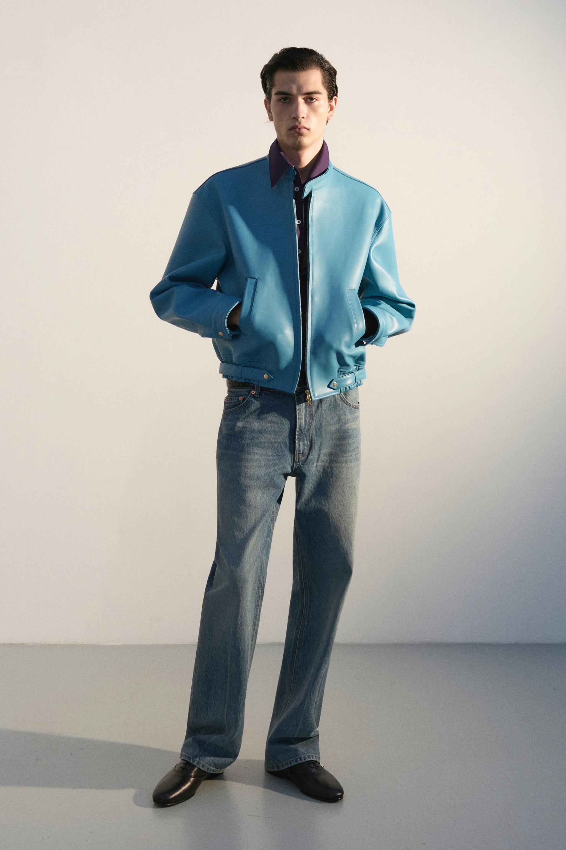TARIV WASH CONTOUR-FIT DENIM PANTS RARE BLUE