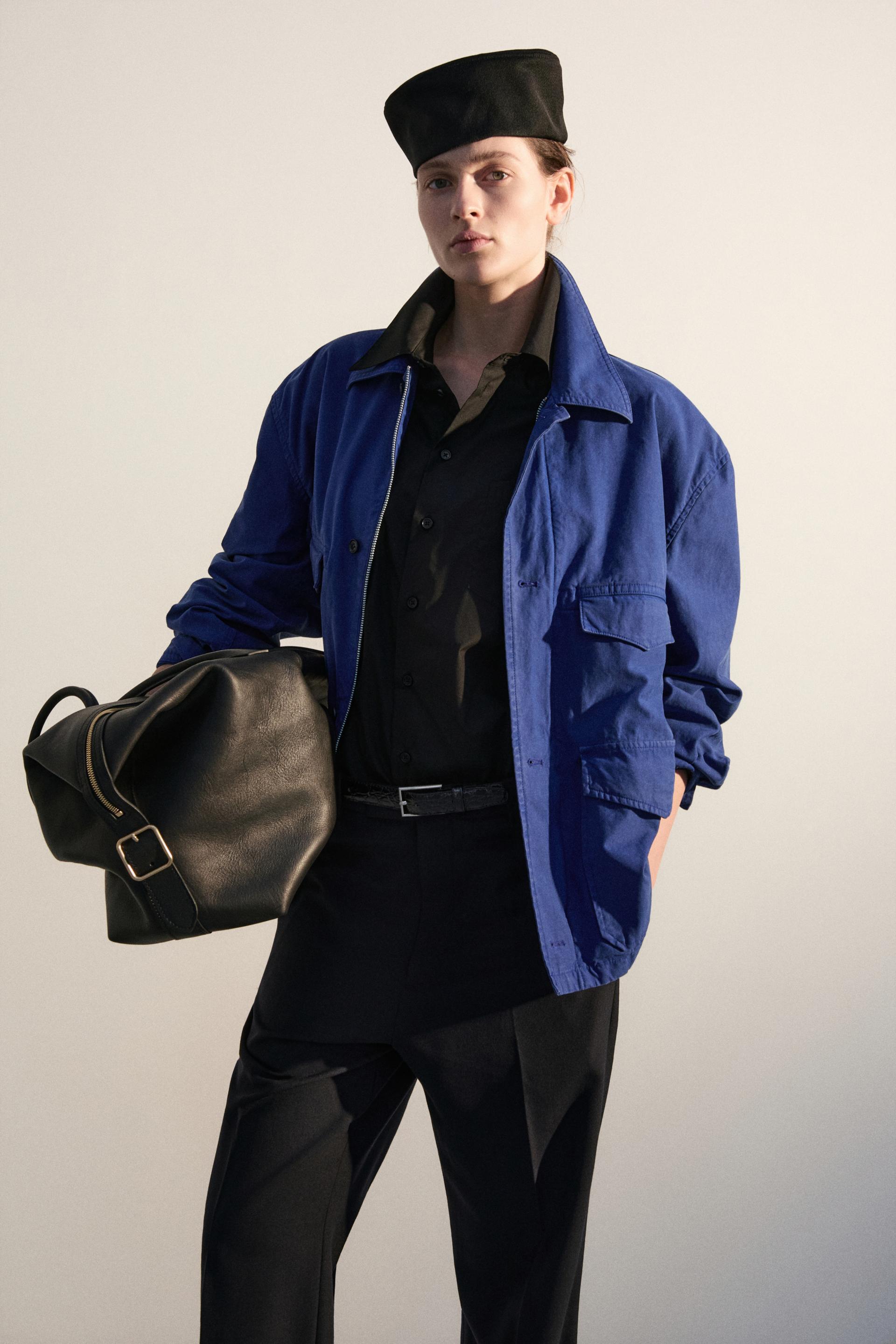 CARNABY FLARED WOOL TROUSERS DARK NAVY