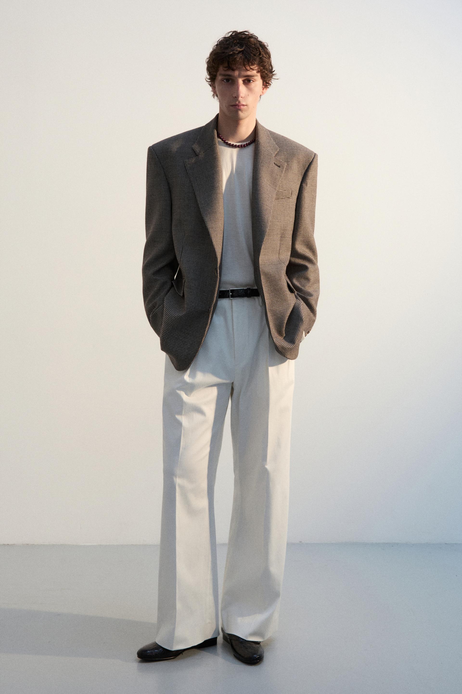 KILT TAILORED COTTON TROUSERS SAIL WHITE