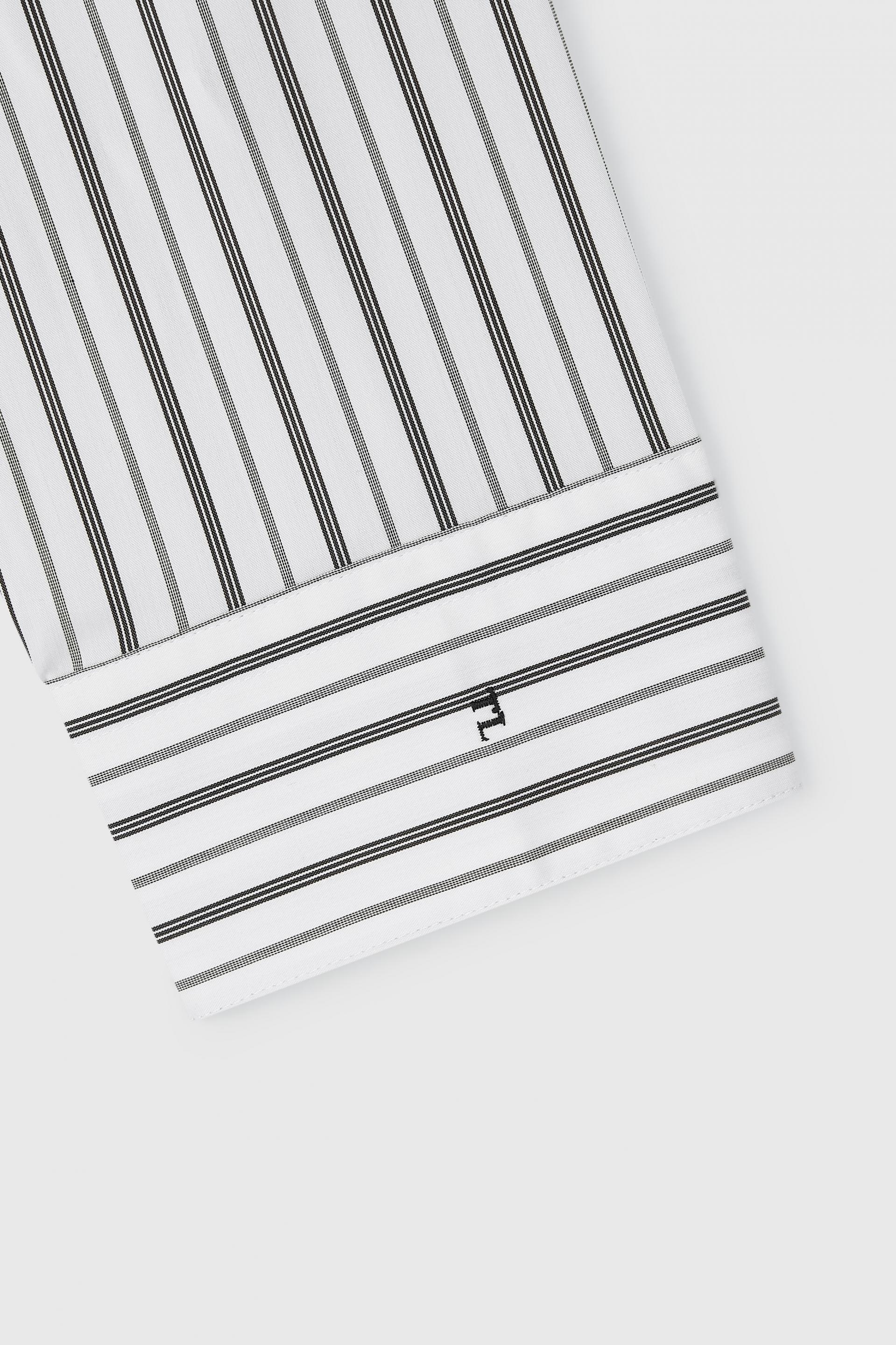 PASCAL STRIPE BOY SHIRT WHITE AND PEPPER