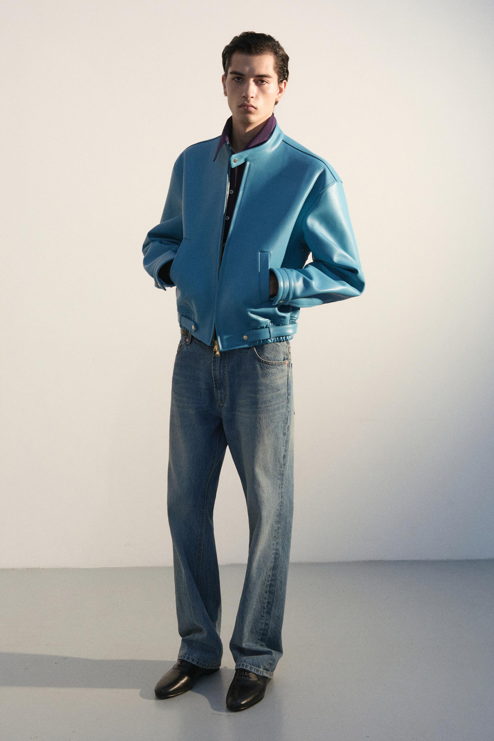 TARIV WASH CONTOUR-FIT DENIM PANTS RARE BLUE