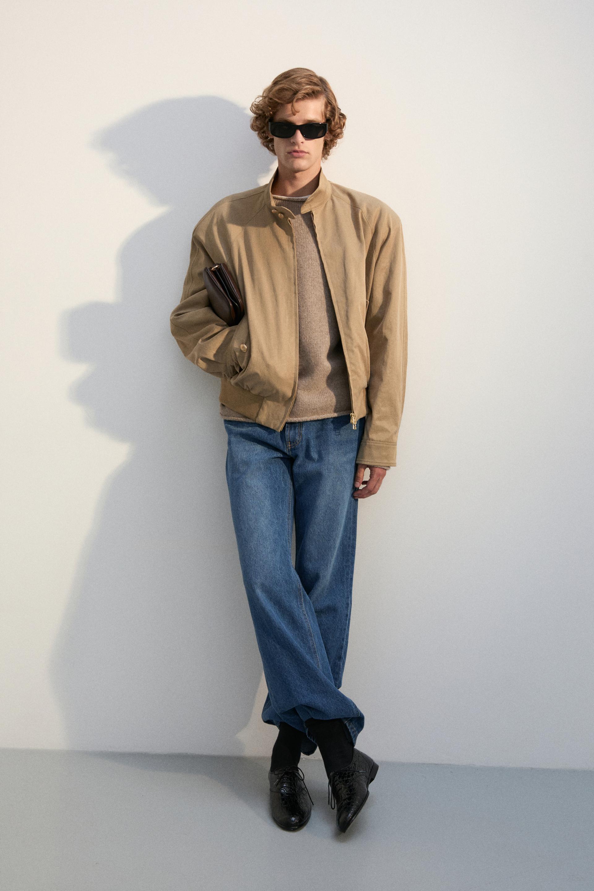 MONO PATINA TENCEL HARRINGTON JACKET SAND