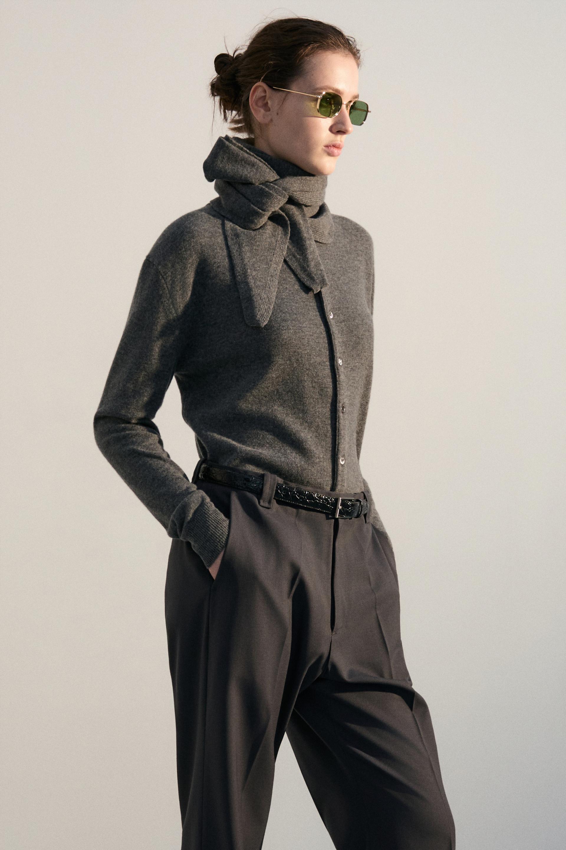 MERINO CLASSIC CARDIGAN GREY