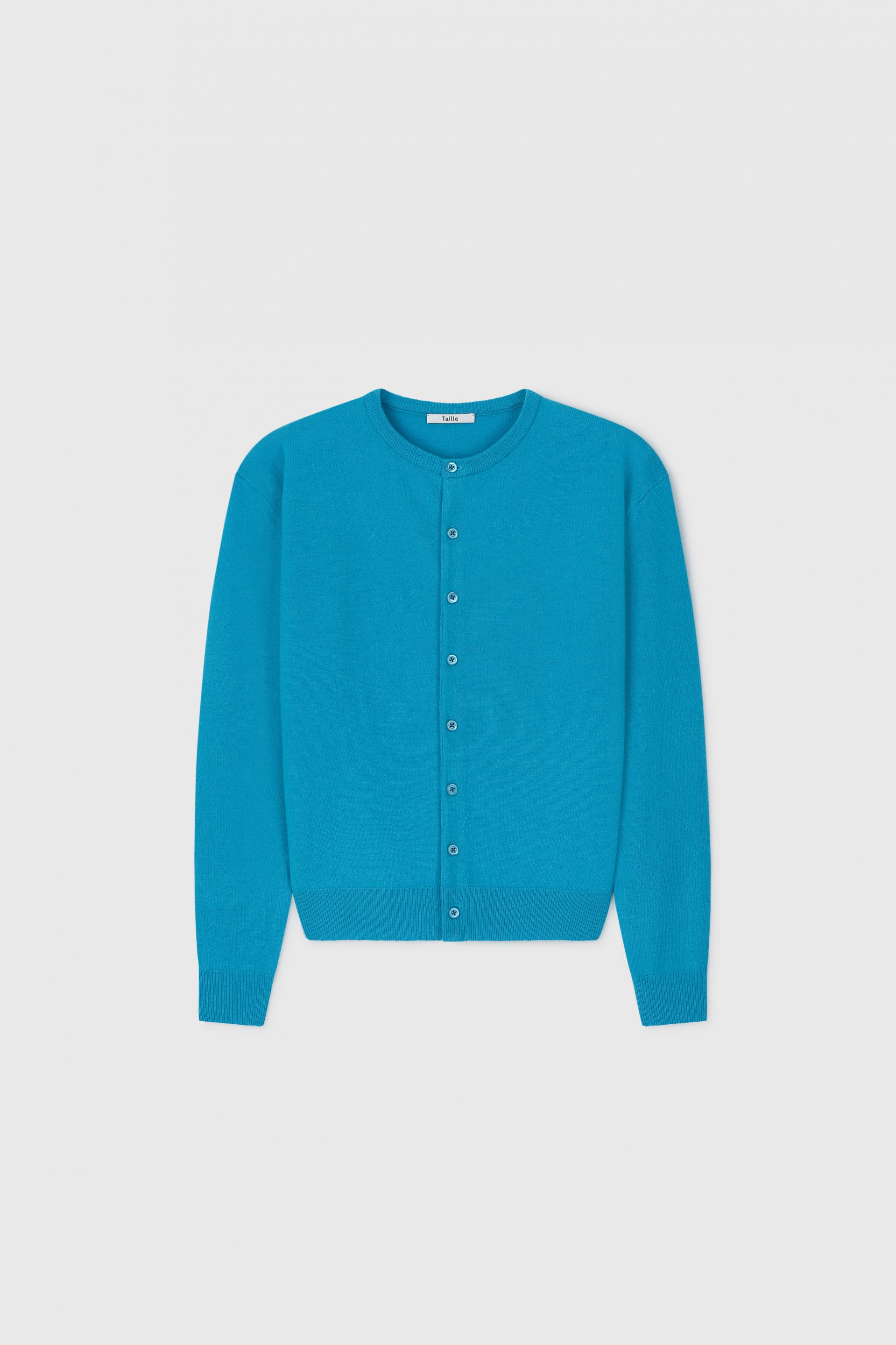 MERINO CLASSIC CARDIGAN TURQUOISE