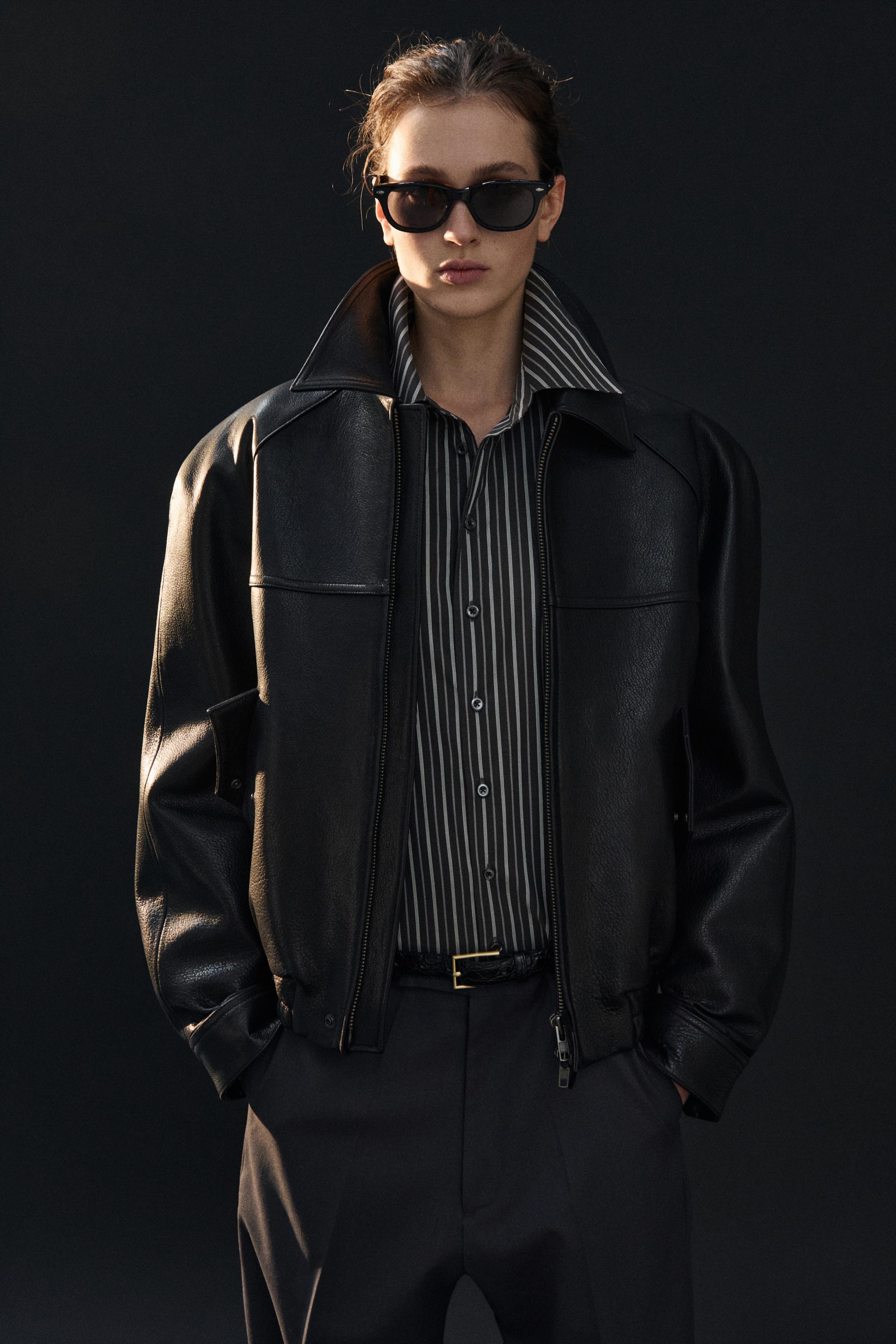PASCAL STRIPE BOY SHIRT GLITCH BLACK