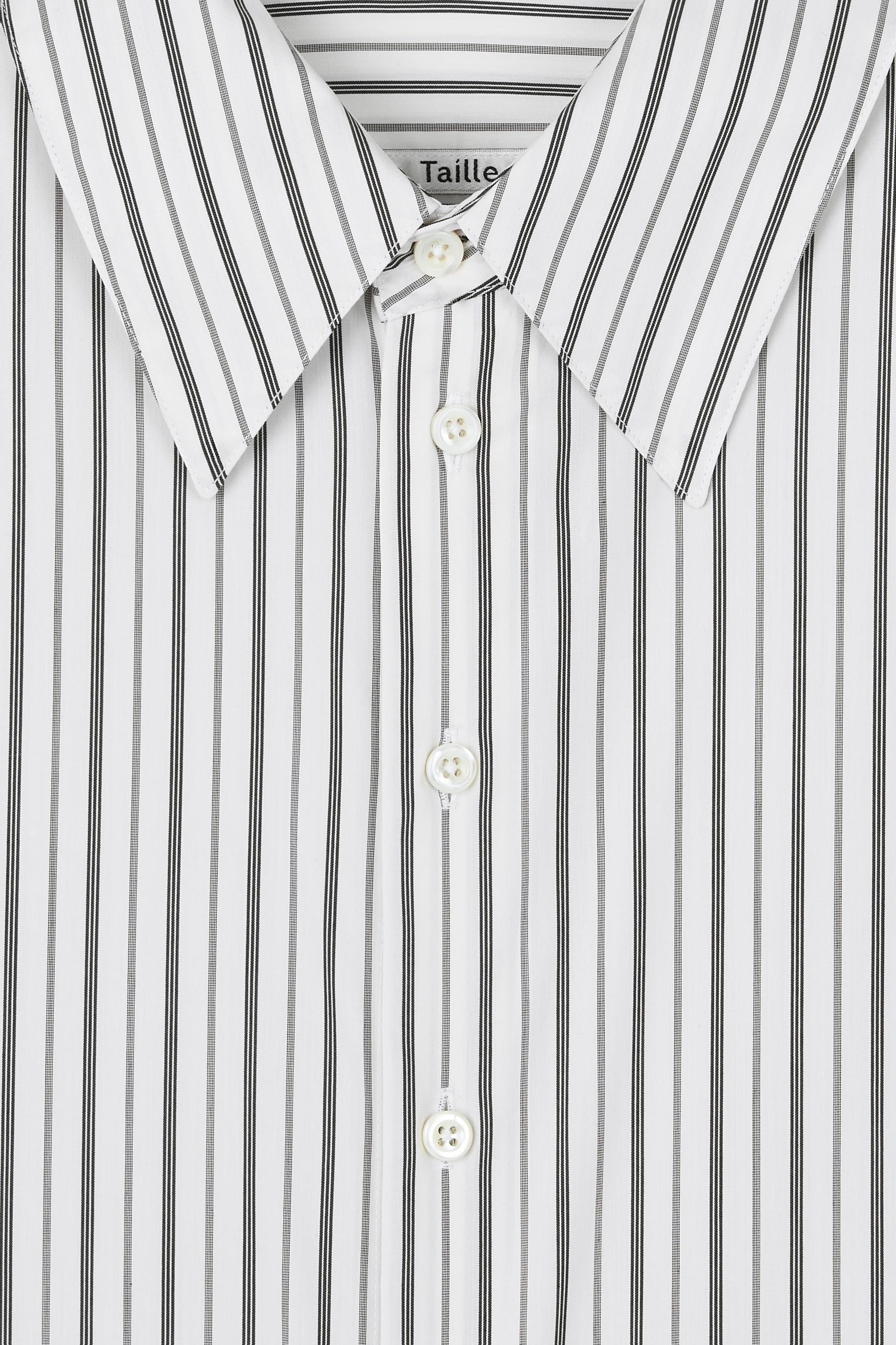 PASCAL STRIPE BOY SHIRT WHITE AND PEPPER