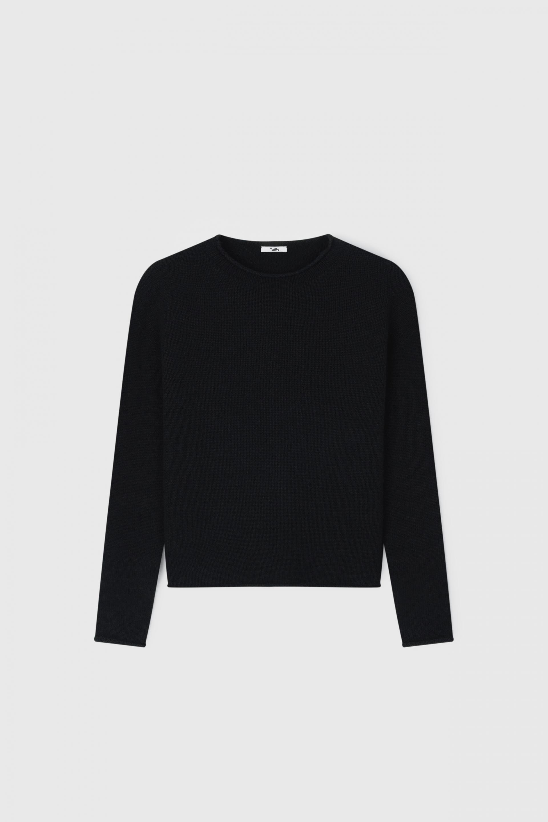 AGNES ROLLNECK KNIT SWEATER BLACK