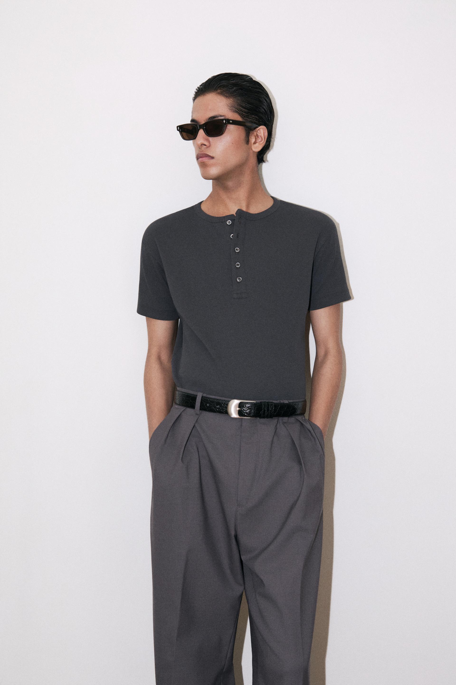 OMBRA BUCKLE BELT BLACK CROCO SILVER