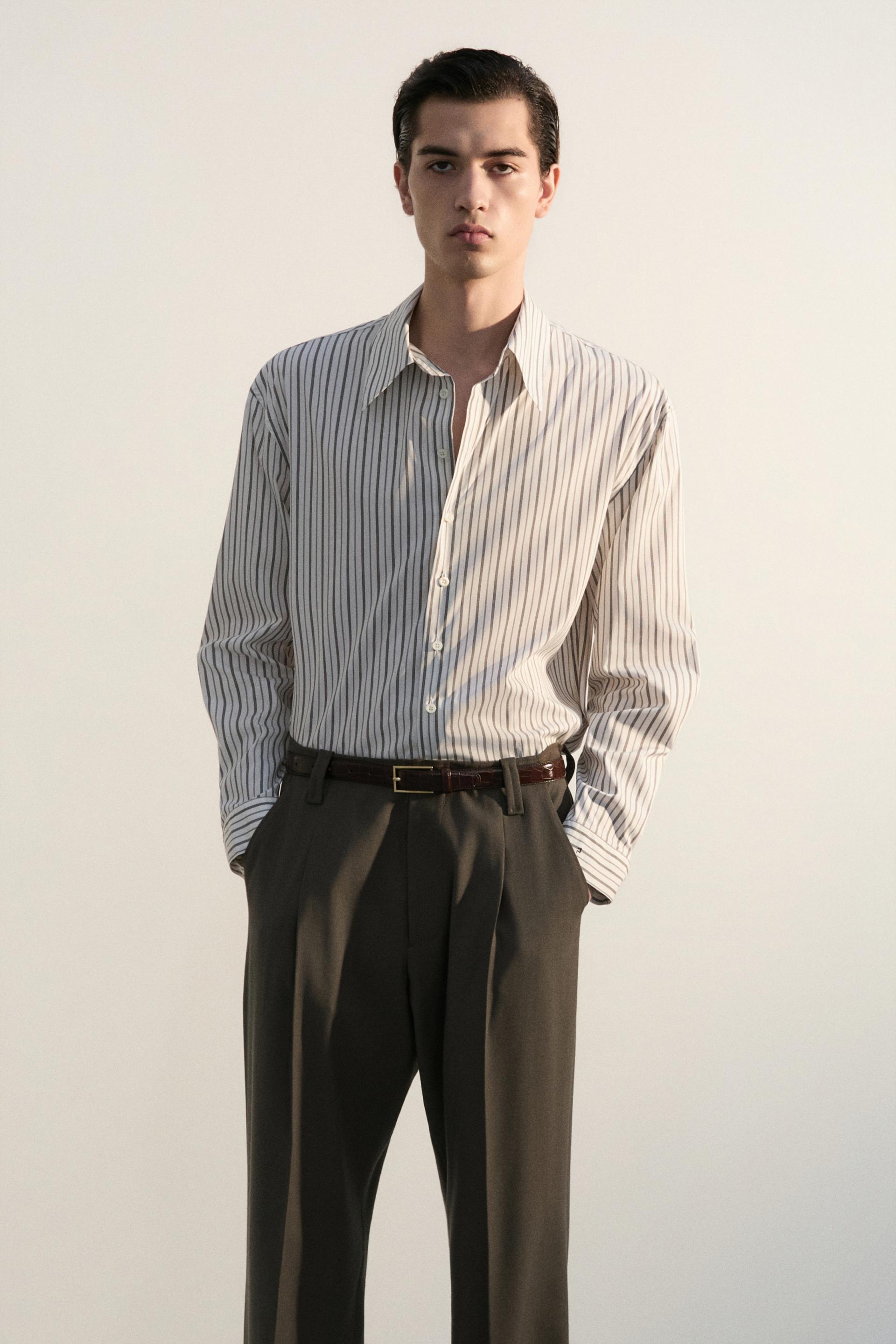 RECTANGLE BUCKLE BELT CHESTNUT CROCO GOLD