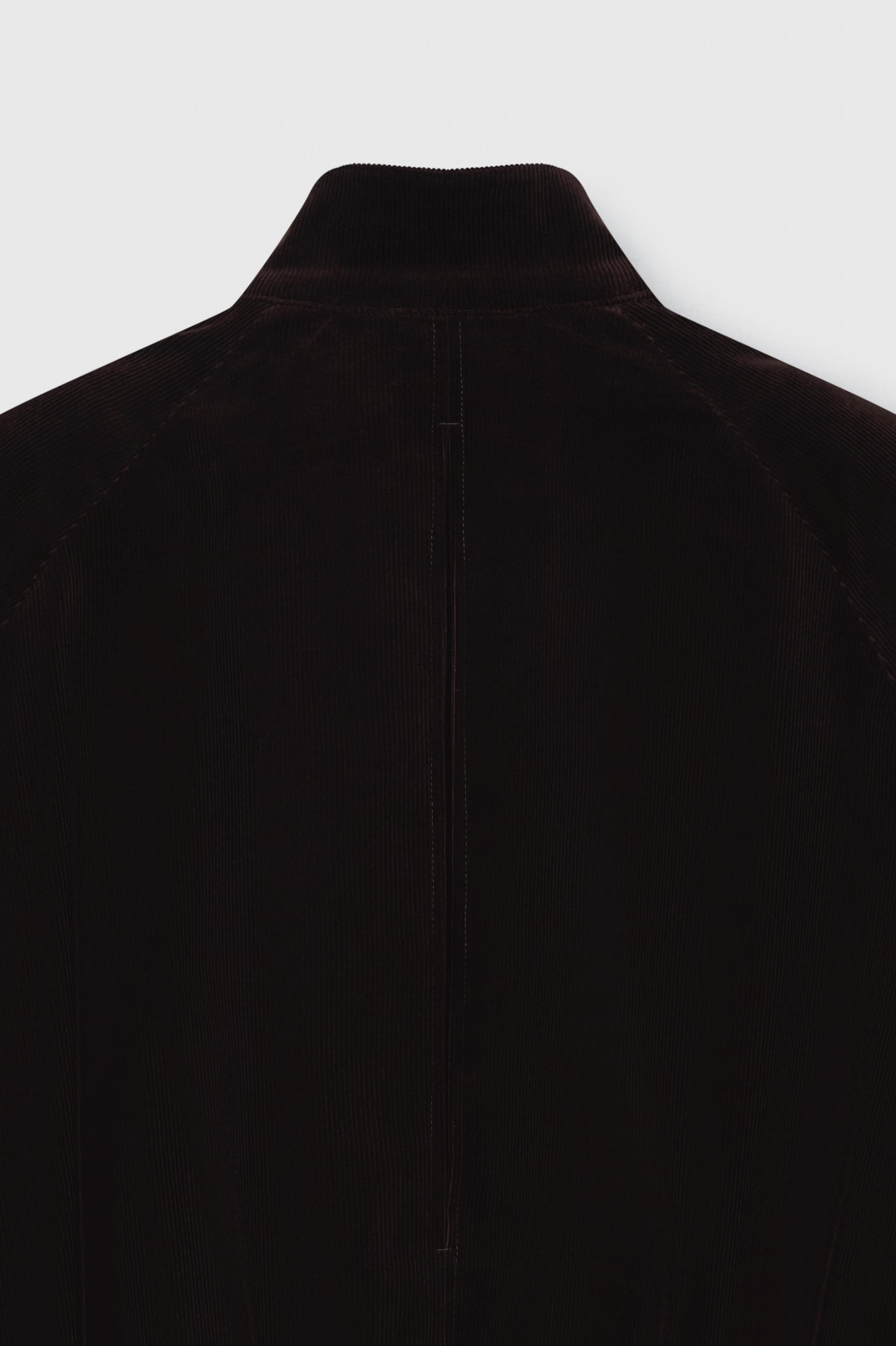 MONO CORDUROY HARRINGTON JACKET DARK PECAN