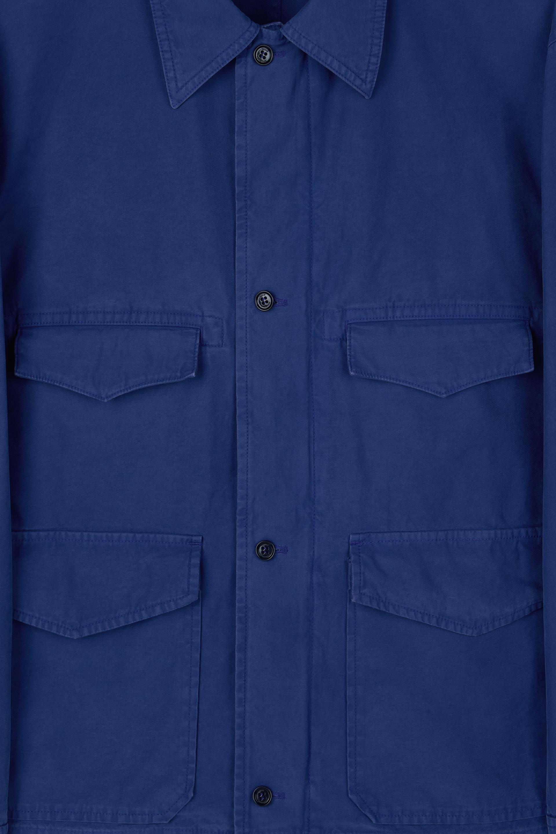 DOLEN COTTON SERGE FIELD JACKET BLEU