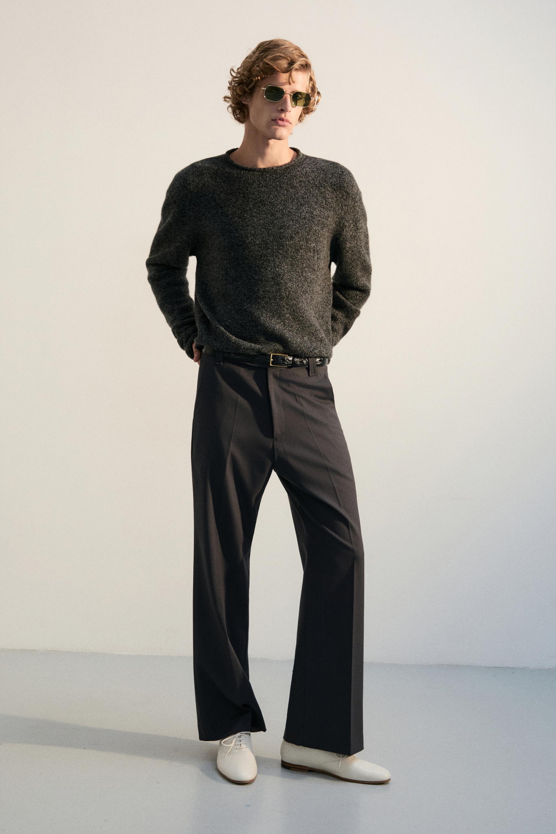 AGNES ROLLNECK KNIT SWEATER SALT AND PEPPER
