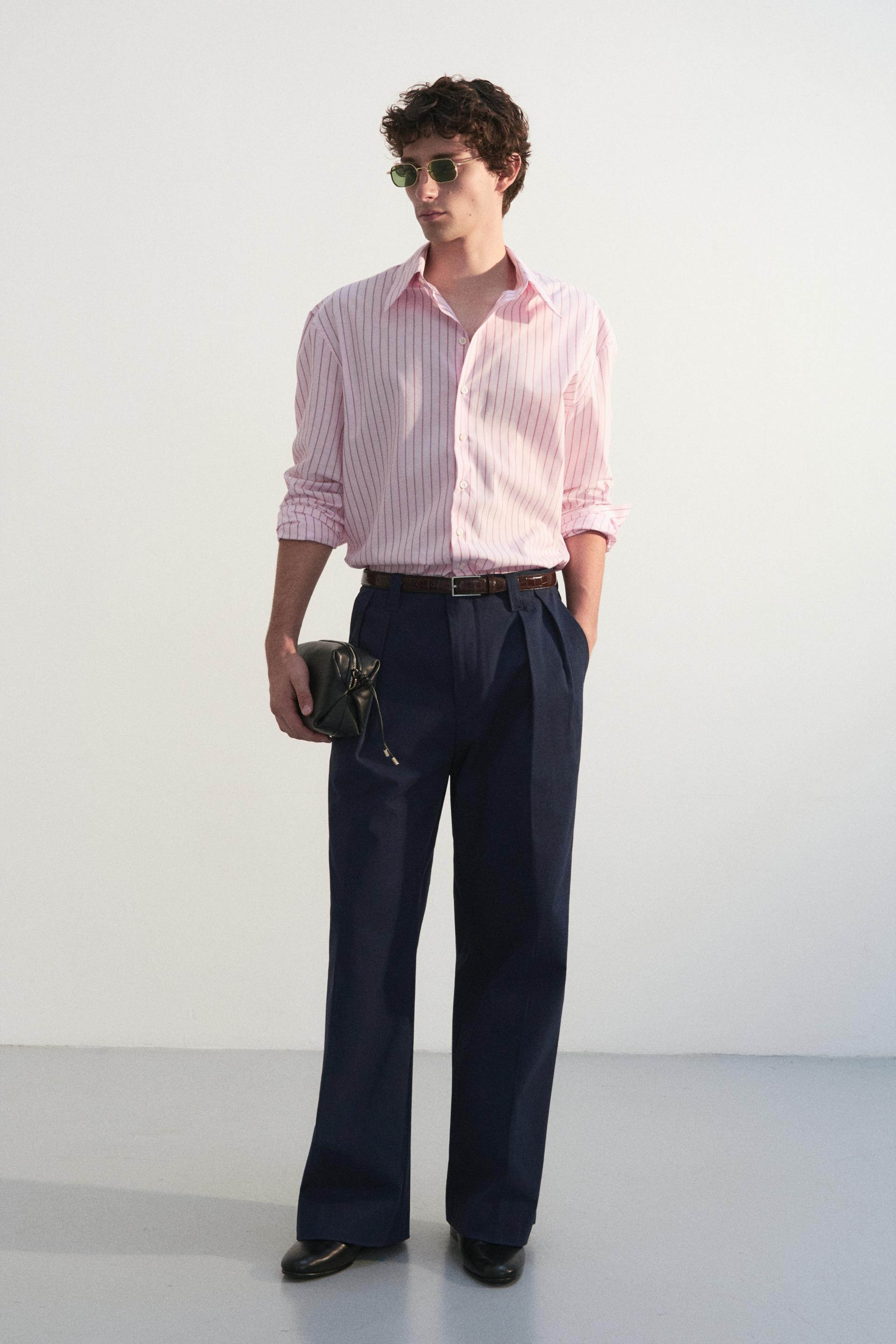 CAVELO STRIPE BOY SHIRT FRAGOLA PINK