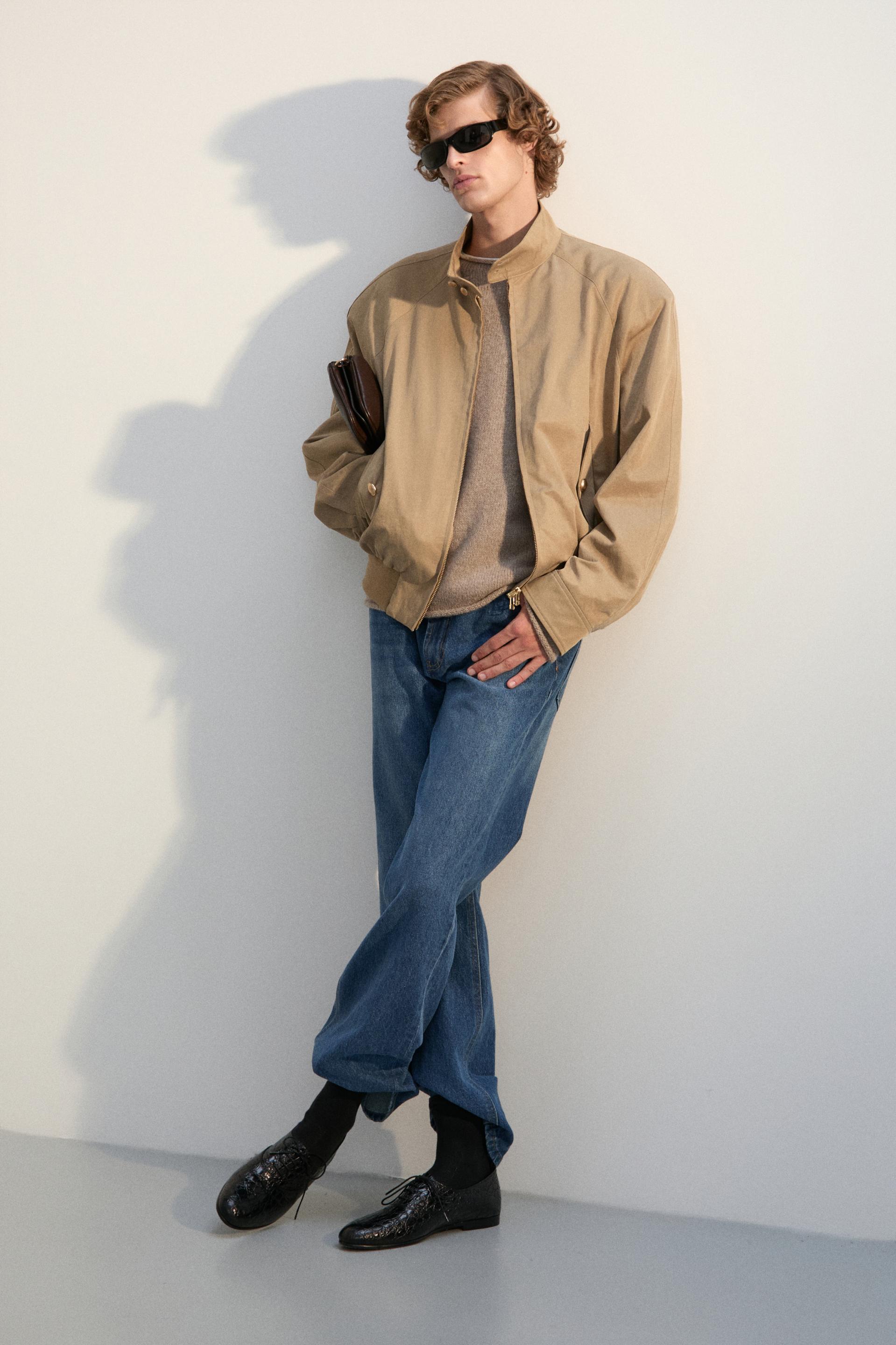 MONO PATINA TENCEL HARRINGTON JACKET SAND