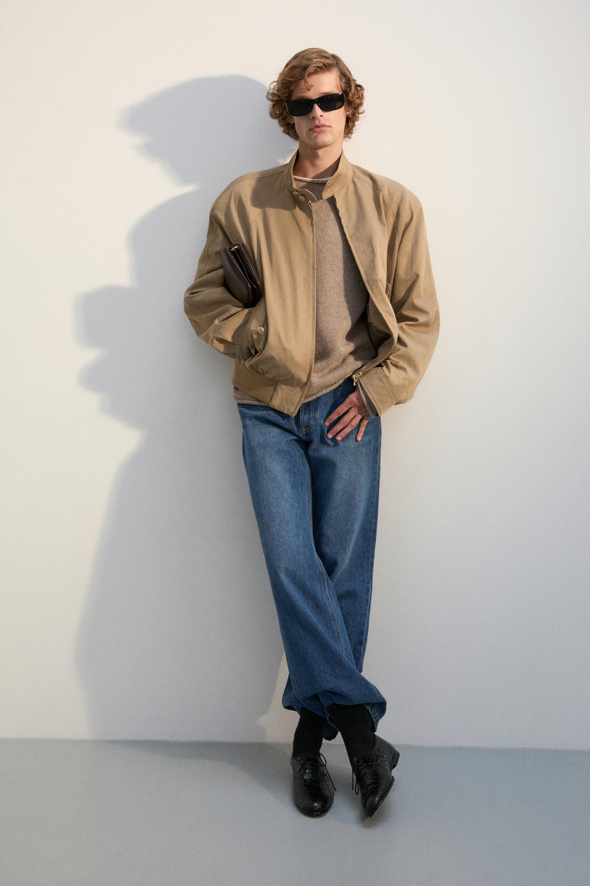 MONO PATINA TENCEL HARRINGTON JACKET SAND