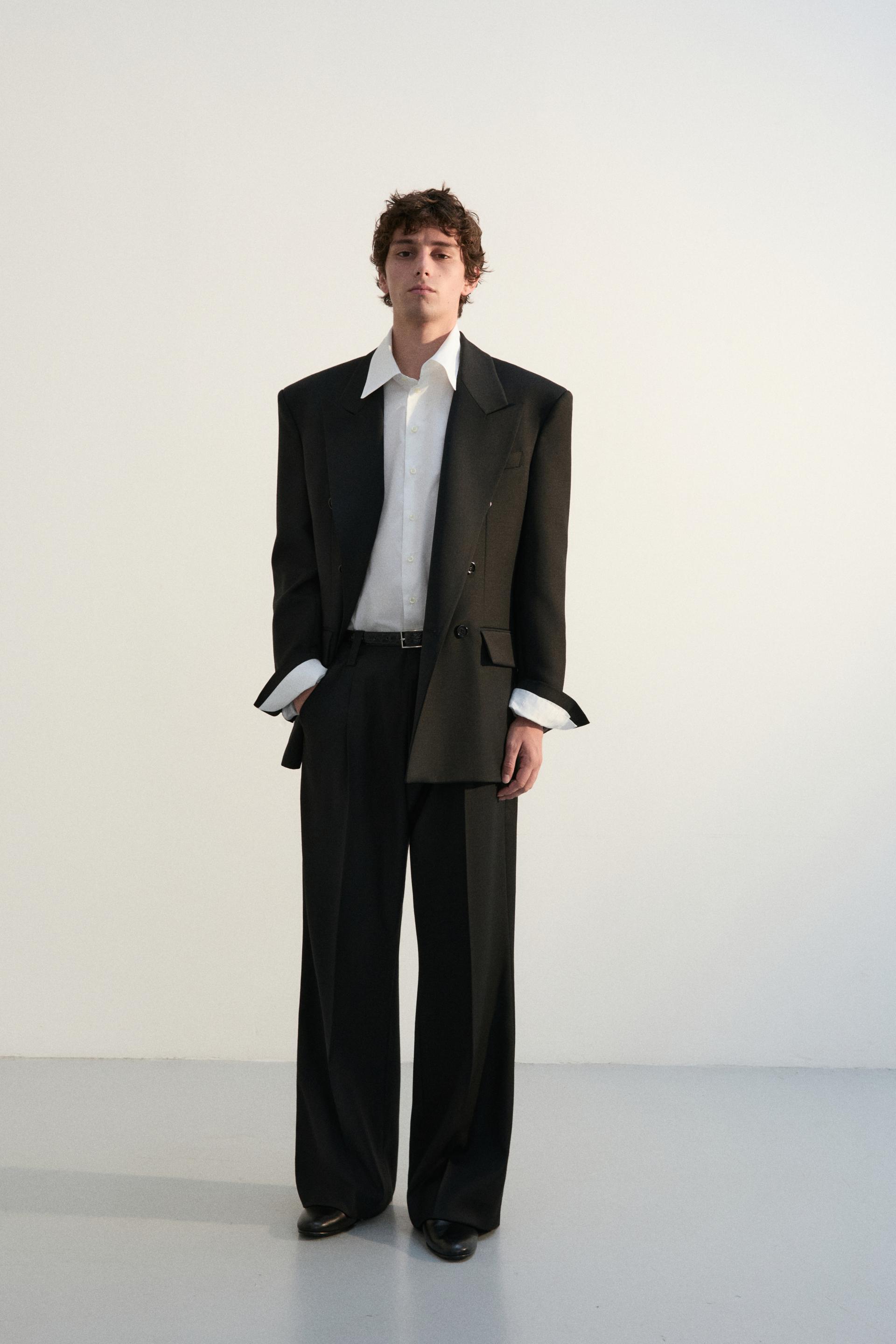 GALA TAILORED JACKET SATIN BLACK