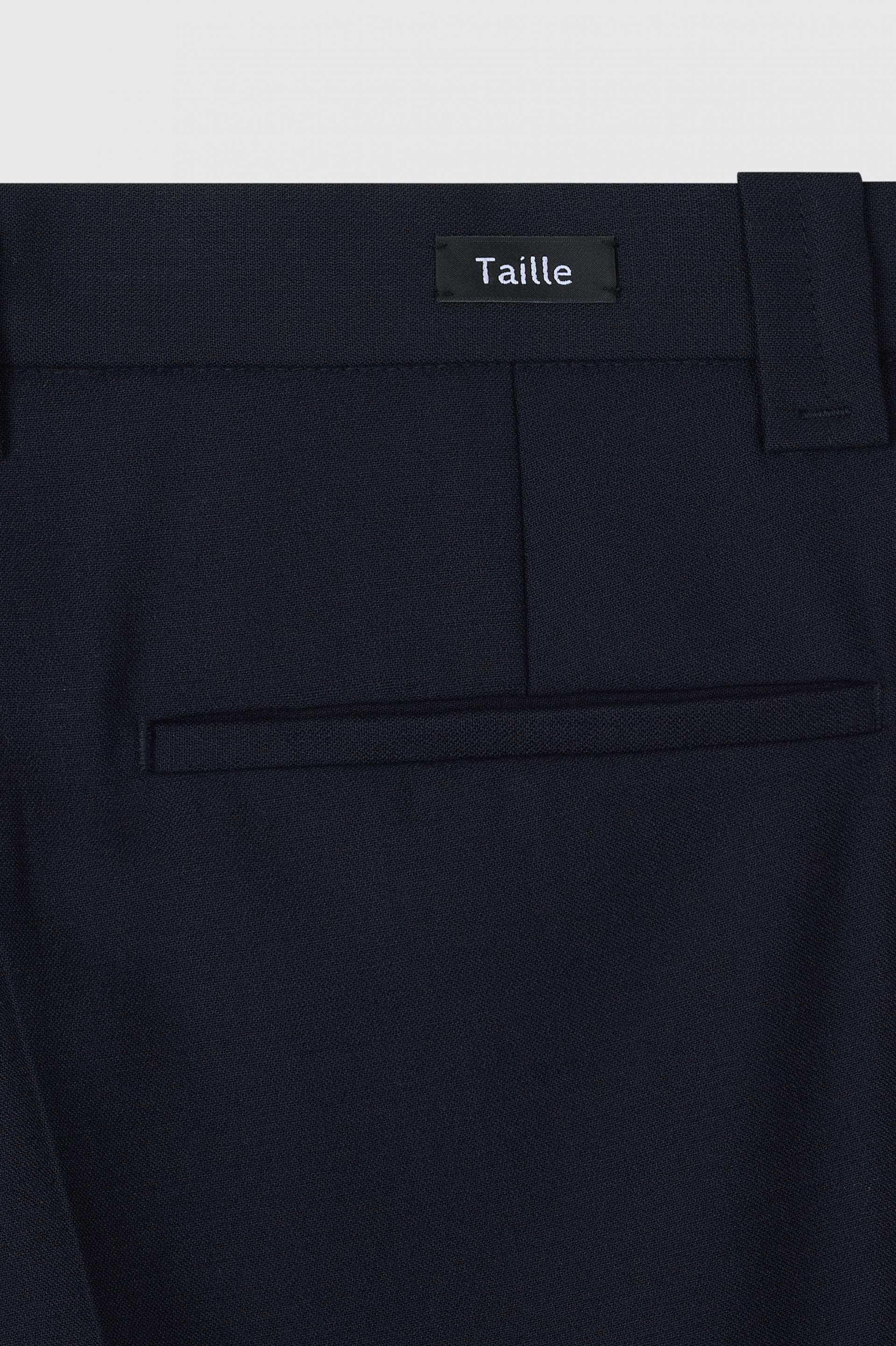 CARNABY FLARED WOOL TROUSERS DARK NAVY