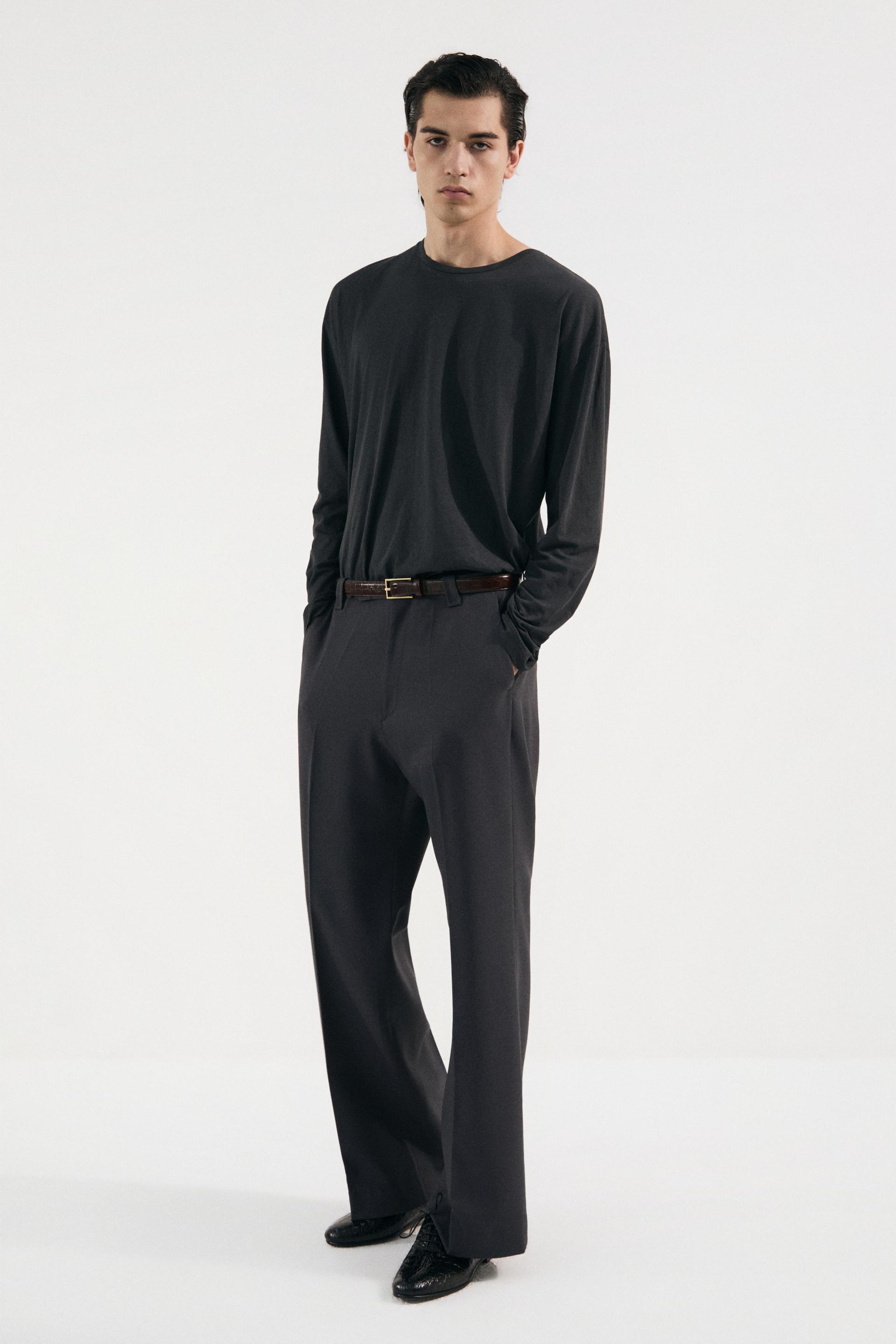 FONTA WOOL DRESS TROUSERS GALENA GREY