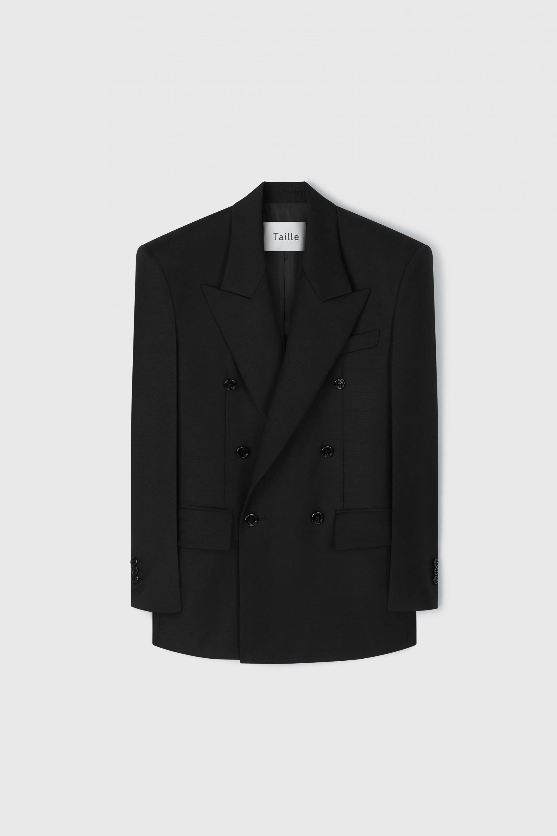 GALA TAILORED JACKET SATIN BLACK