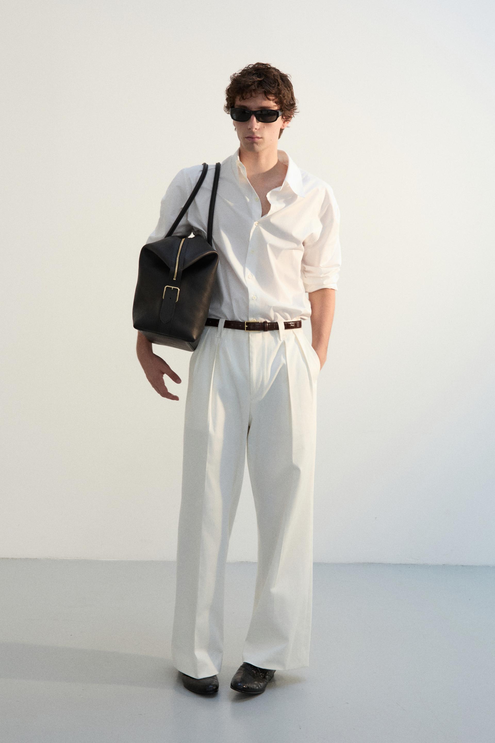 KILT TAILORED COTTON TROUSERS SAIL WHITE