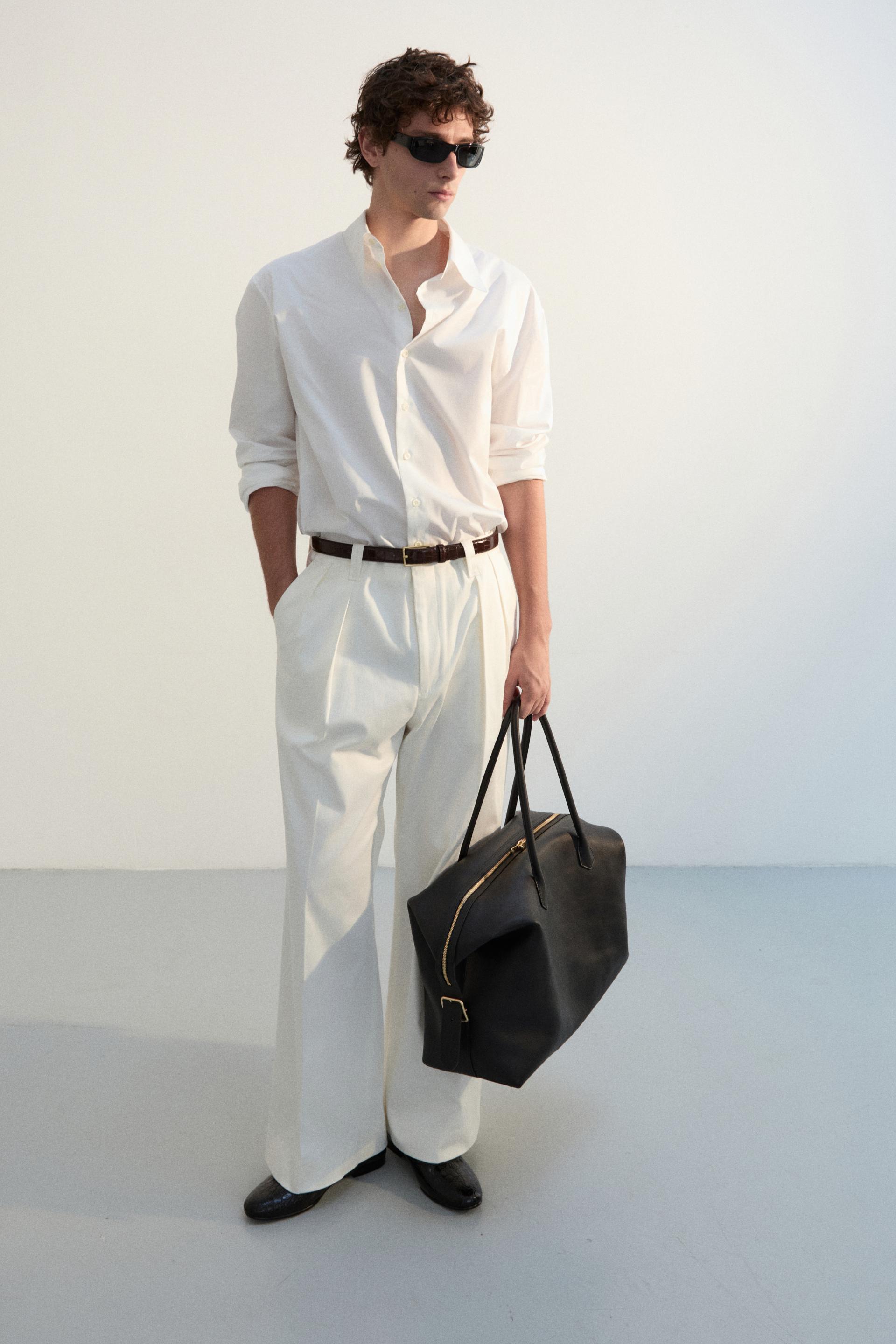 KILT TAILORED COTTON TROUSERS SAIL WHITE