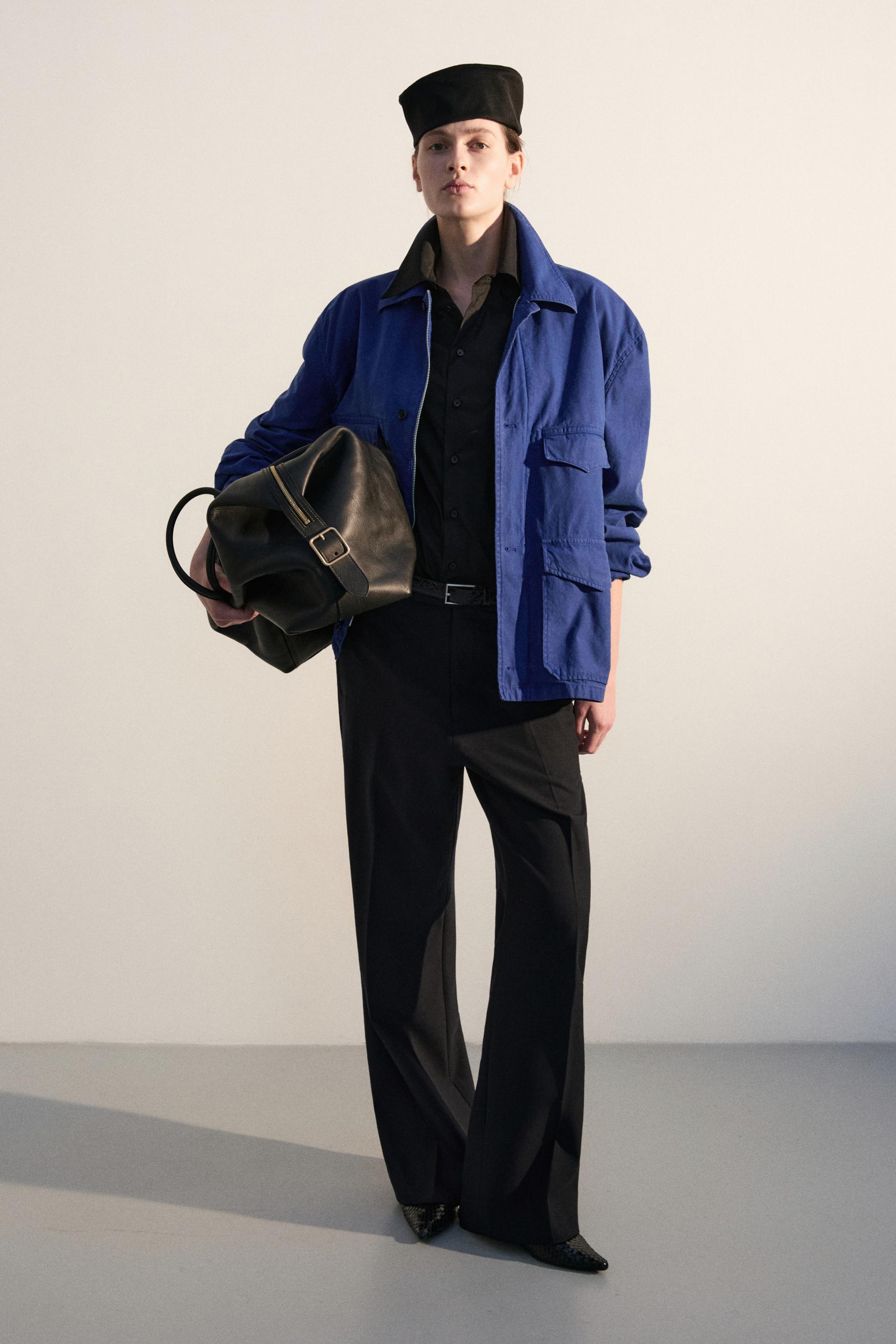 DOLEN COTTON SERGE FIELD JACKET BLEU