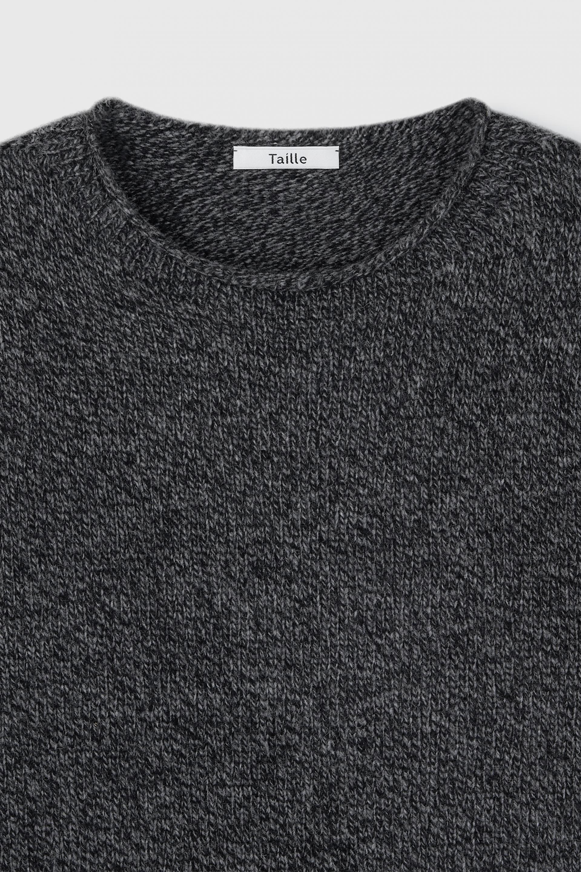 AGNES ROLLNECK KNIT SWEATER SALT AND PEPPER