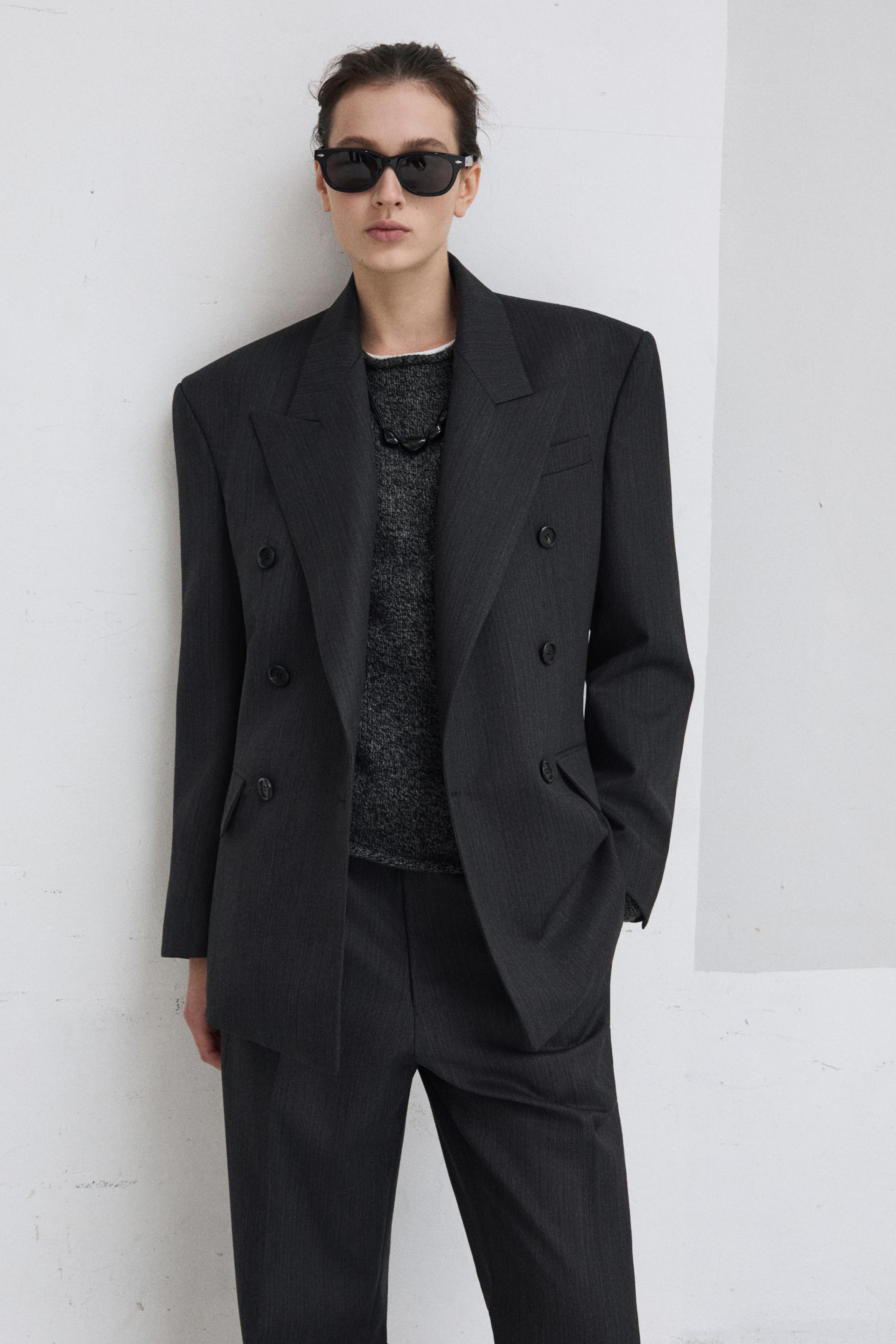 GALA TAILORED JACKET CAMPTON GREY STRIPE