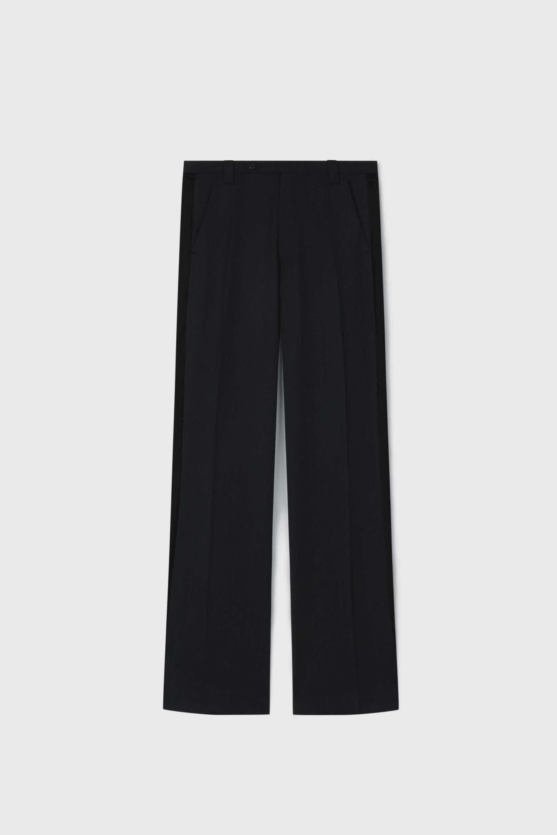RUSCH 90S SIDE PANNEL TROUSERS BLACK